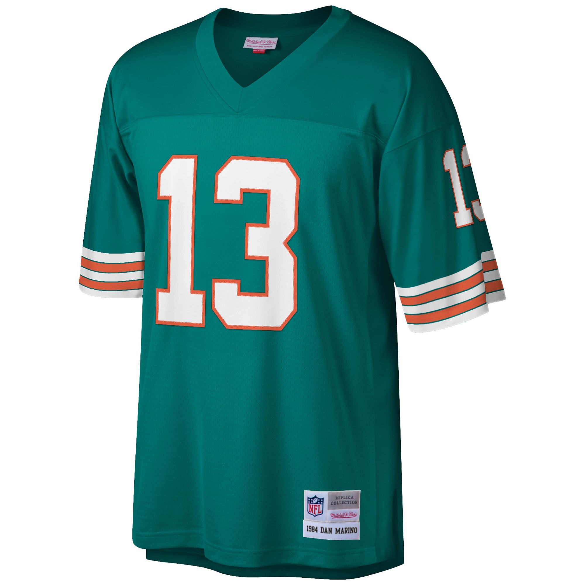 Dan Marino Miami Dolphins Mitchell & Ness Big & Tall 1984 Retired Player Replica Jersey – Aqua Clowdercats