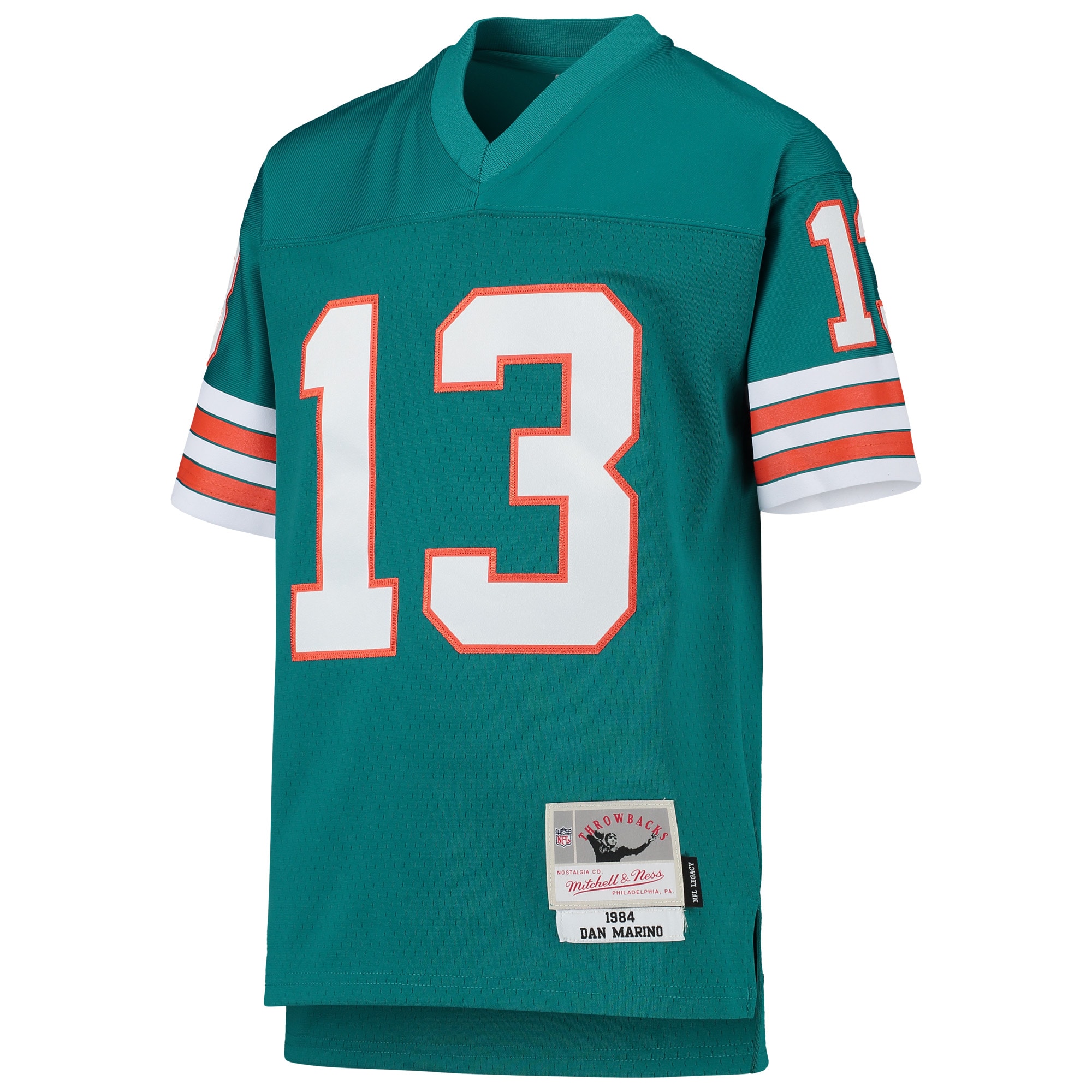 Dan Marino Miami Dolphins Mitchell & Ness Youth 1984 Legacy Retired Player Jersey – Aqua Clowdercats