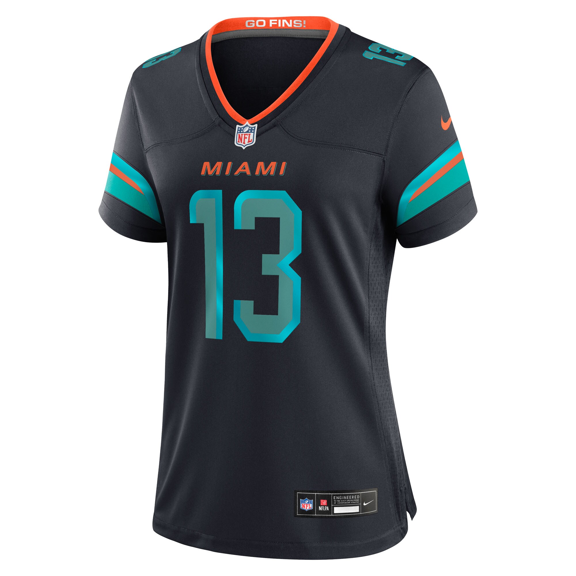 Dan Marino Miami Dolphins Nike Women’s 2025 Rivalries Collection Retired Player Game Jersey – Pitch Blue Clowdercats