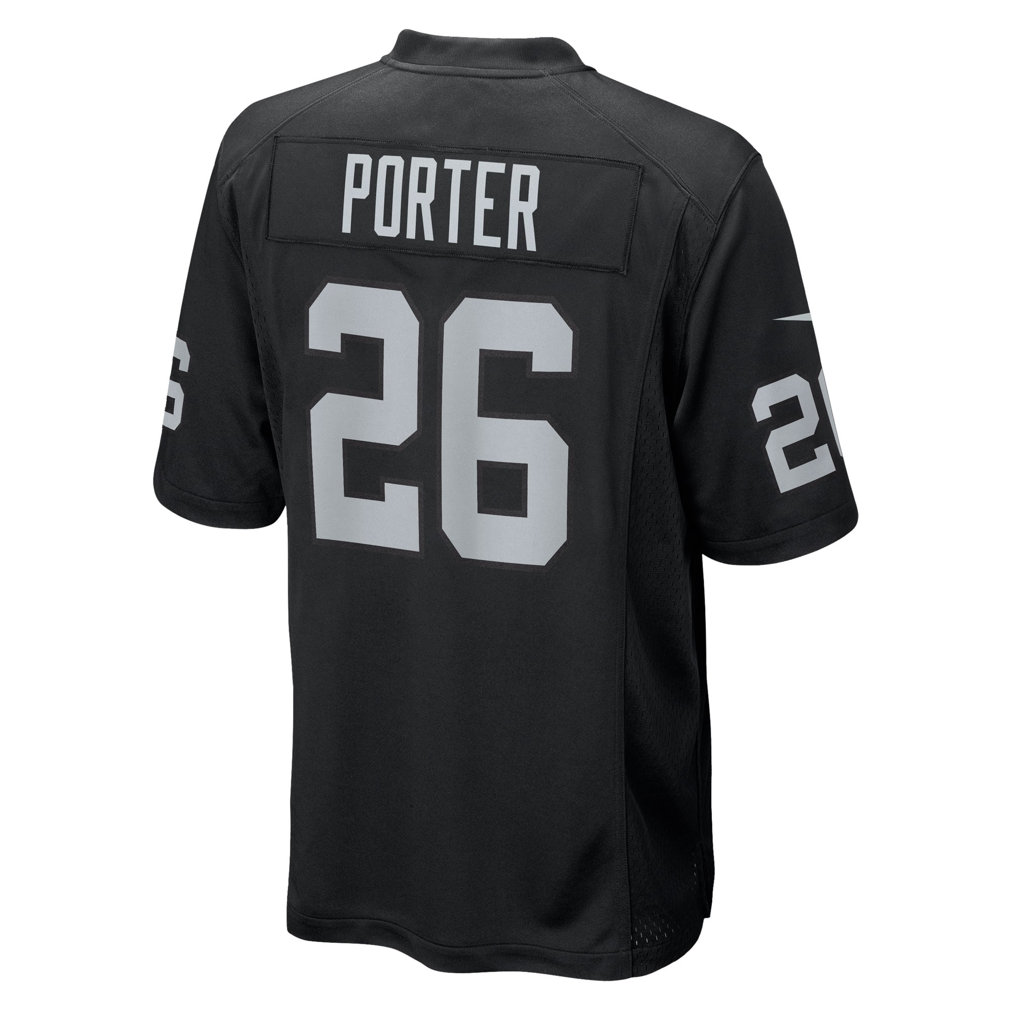 Darien Porter Las Vegas Raiders Nike Team Game Jersey – Black Clowdercats