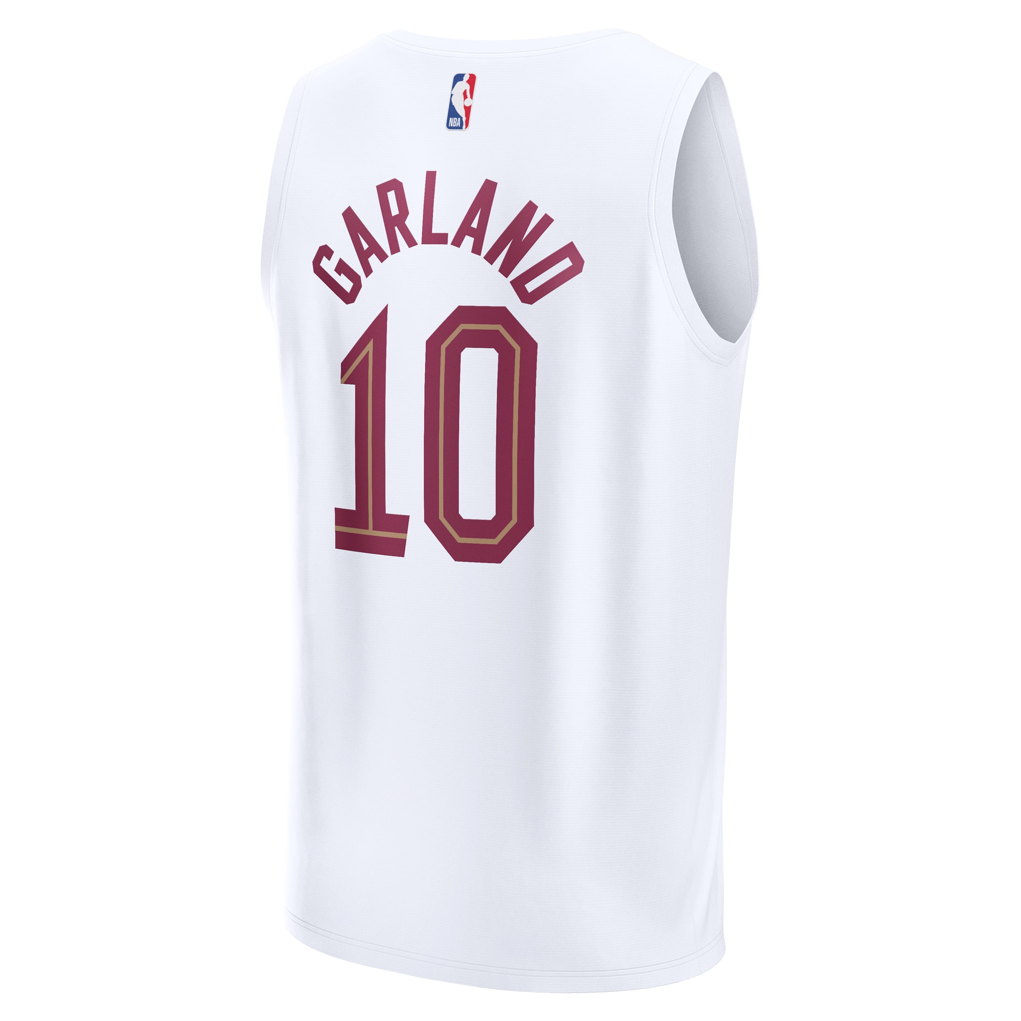 Darius Garland Cleveland Cavaliers Fanatics Fast Break Replica Player Jersey – Association Edition – White Clowdercats