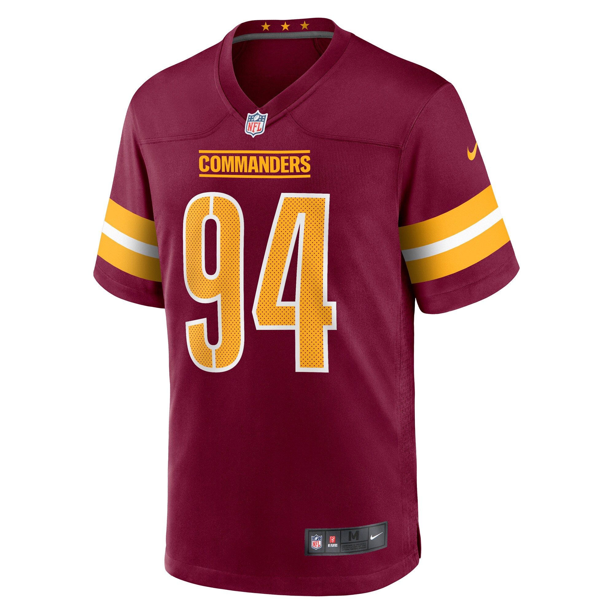 Daron Payne Washington Commanders Nike Player Game Jersey – Burgundy Clowdercats