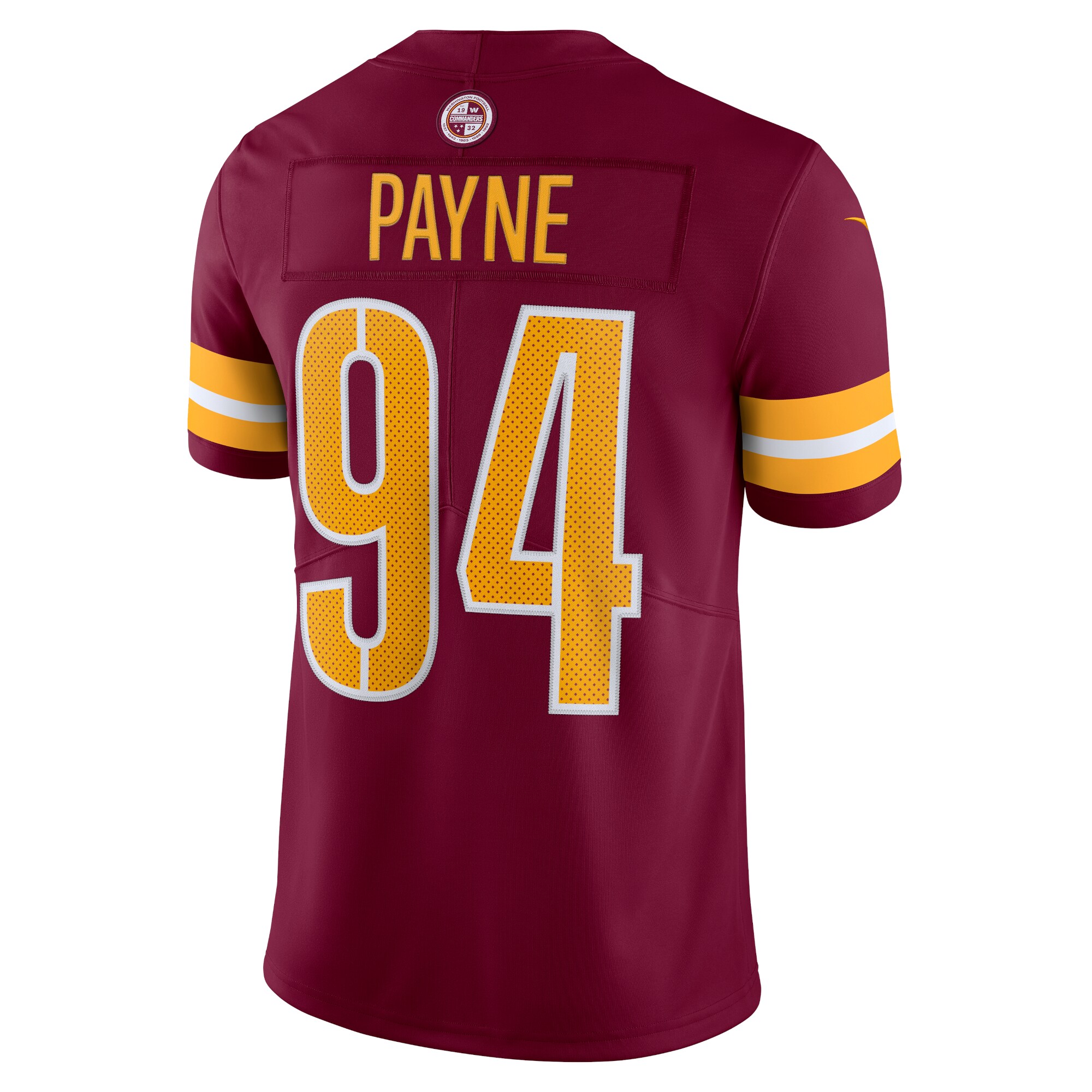Da’Ron Payne Washington Commanders Nike Vapor Limited Jersey – Burgundy Clowdercats
