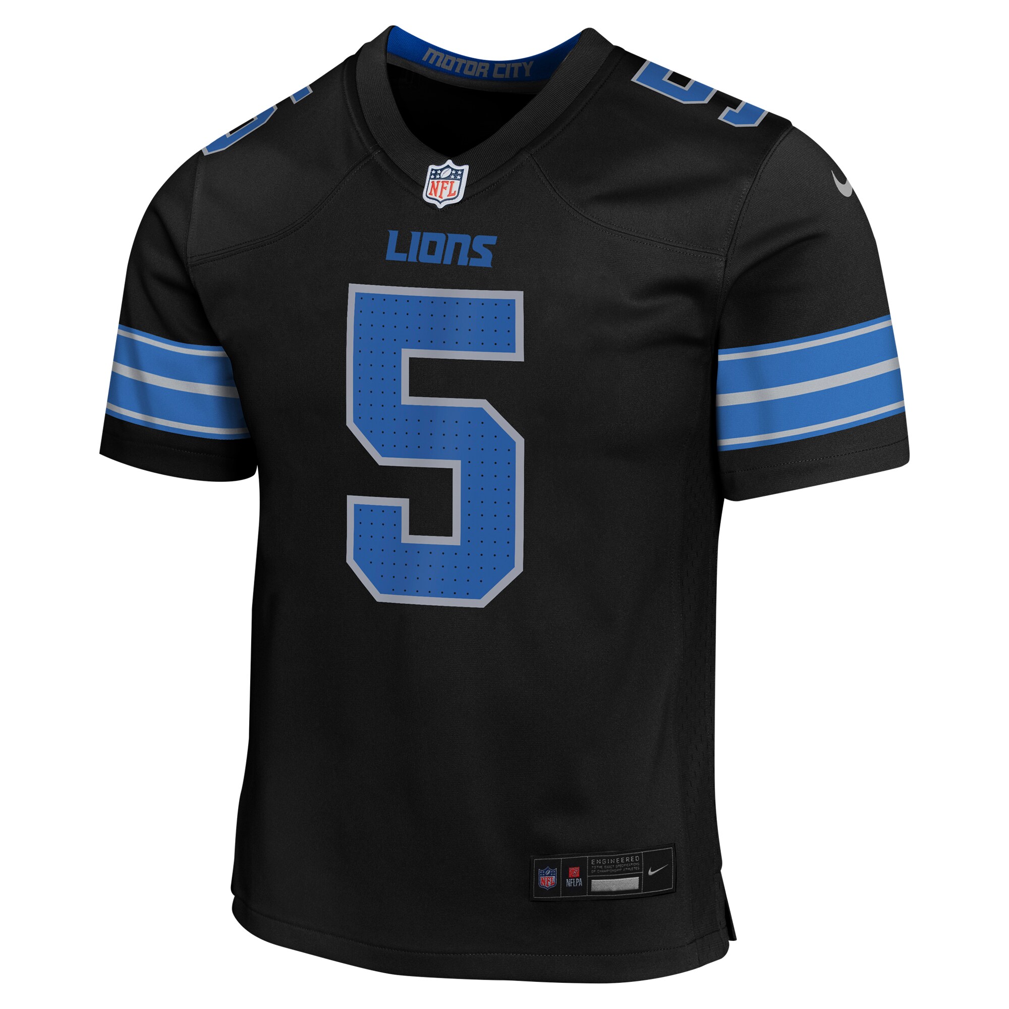 David Montgomery Detroit Lions Nike Youth Game Jersey – Black Clowdercats
