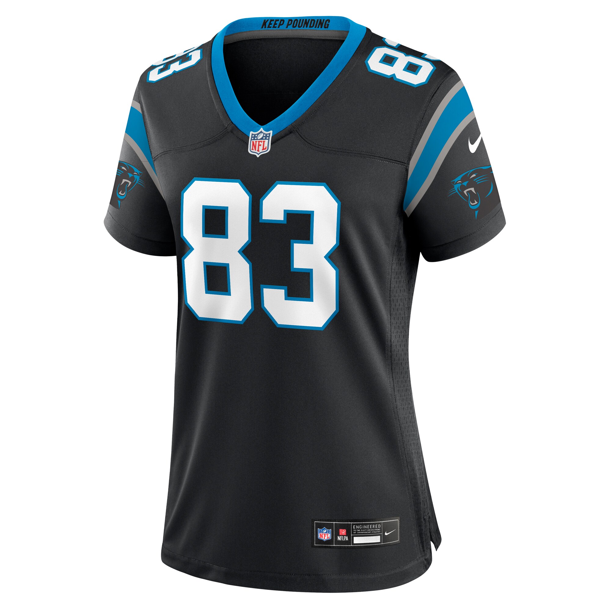 David Moore Carolina Panthers Nike Women’s Game Jersey – Black Clowdercats