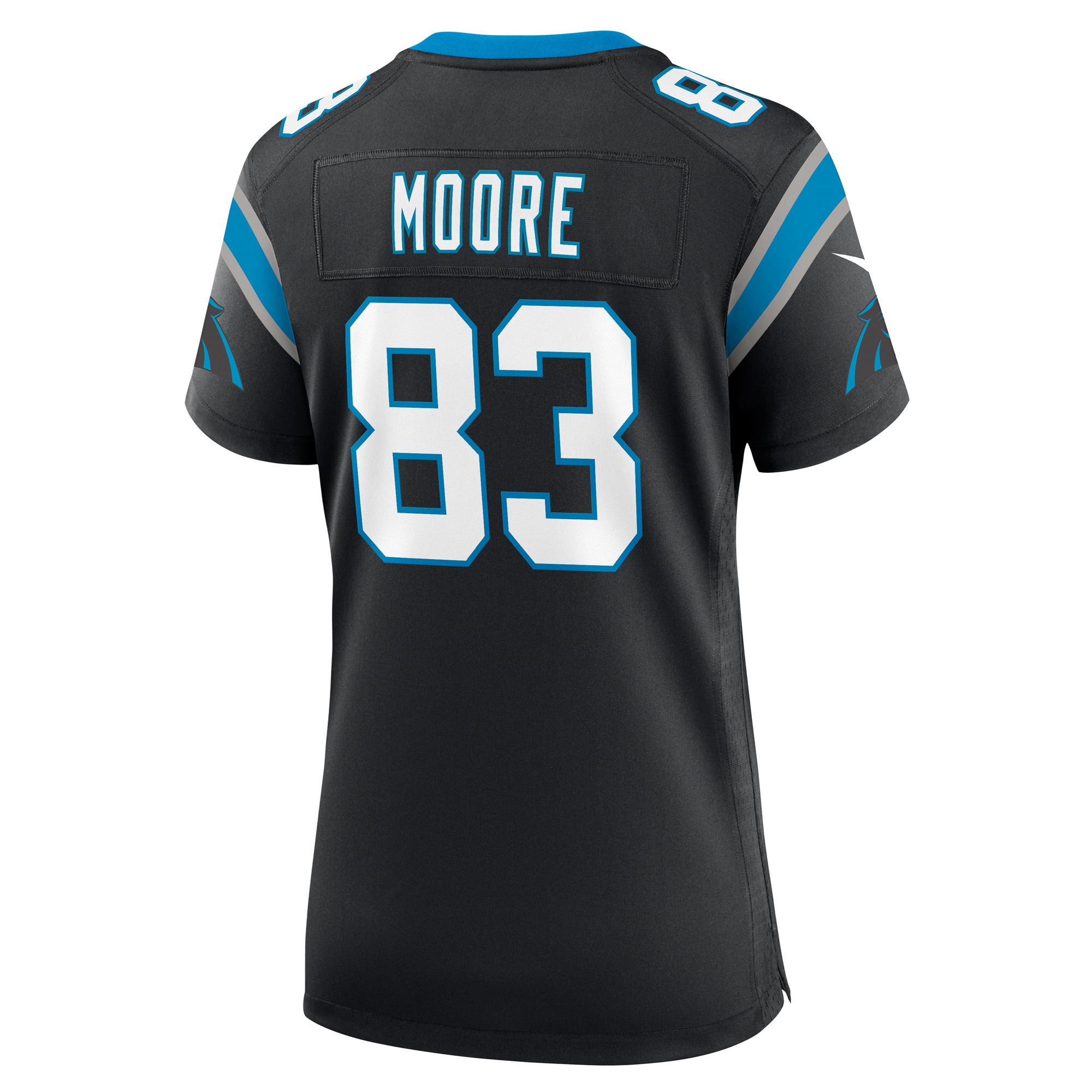 David Moore Carolina Panthers Nike Women’s Game Jersey – Black Clowdercats