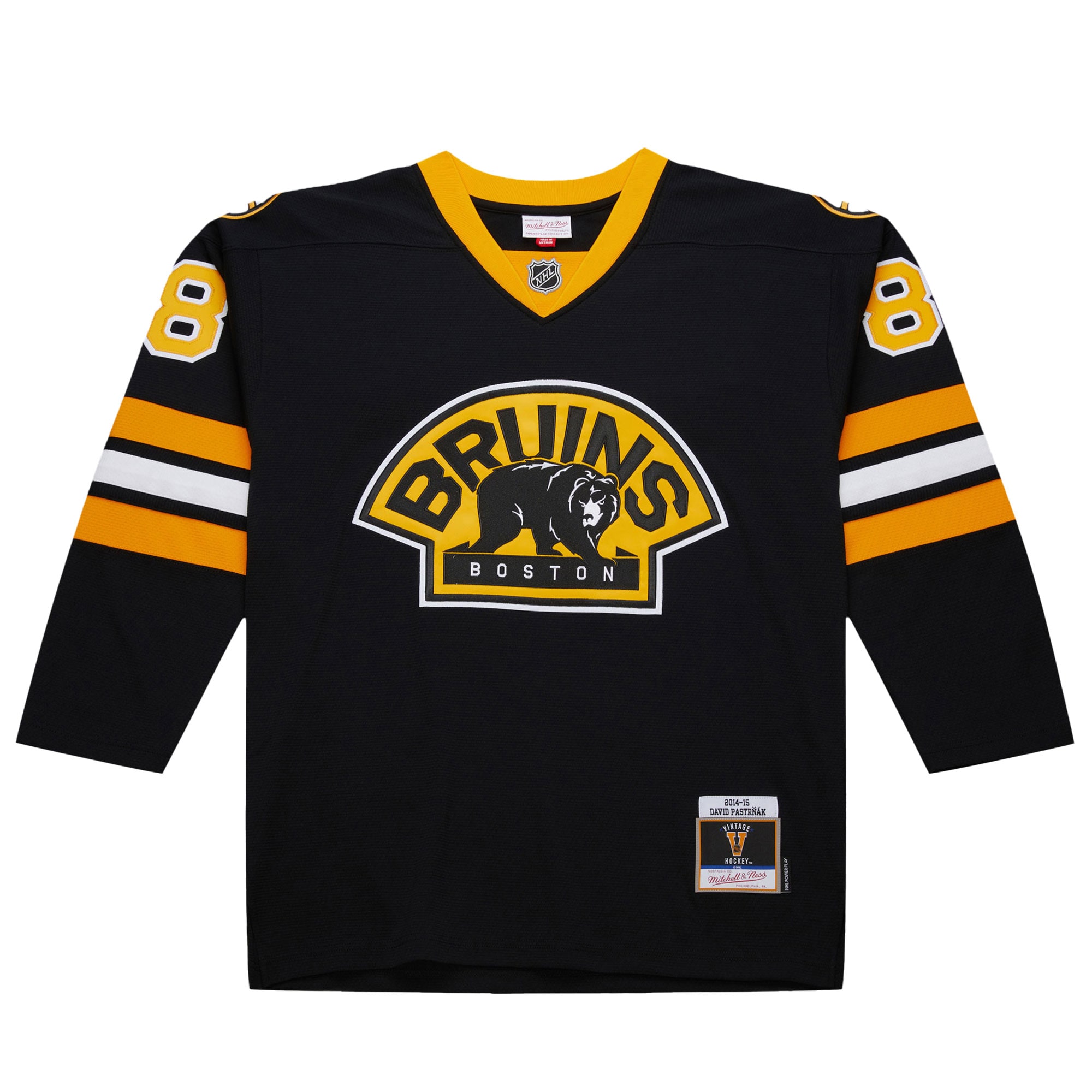 David Pastrnak Boston Bruins 2014-15 Power Play Jersey – Black Clowdercats