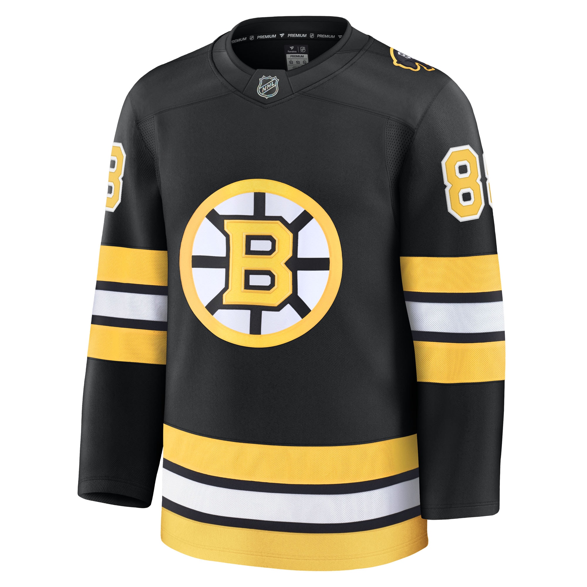 David Pastrnak Boston Bruins Fanatics Home Premium Player Jersey – Black Clowdercats