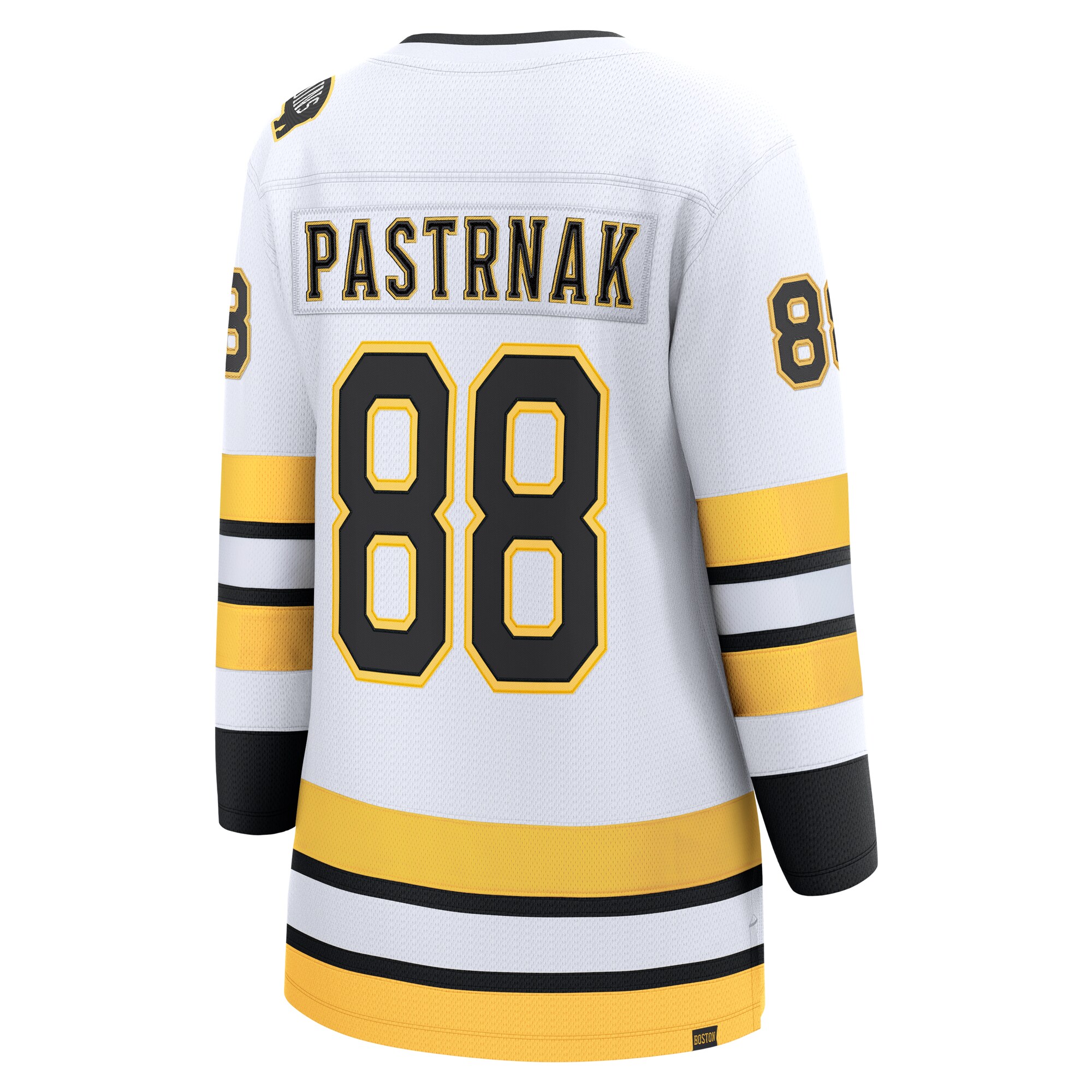 David Pastrnak Boston Bruins Fanatics Women’s Away Breakaway Player Jersey – White Clowdercats