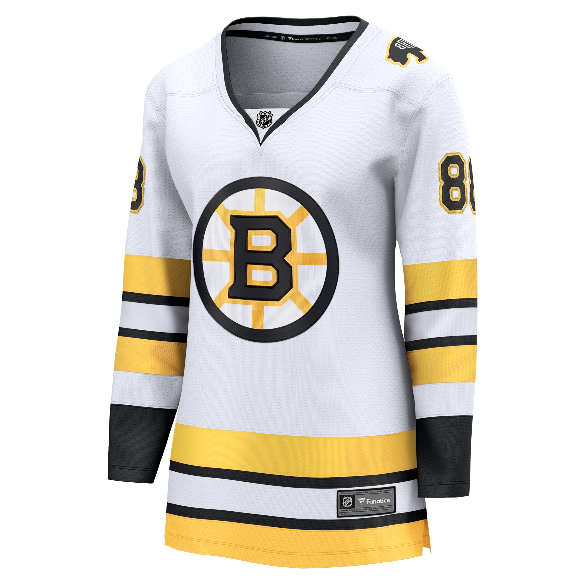 David Pastrnak Boston Bruins Fanatics Women’s Away Breakaway Player Jersey – White Clowdercats