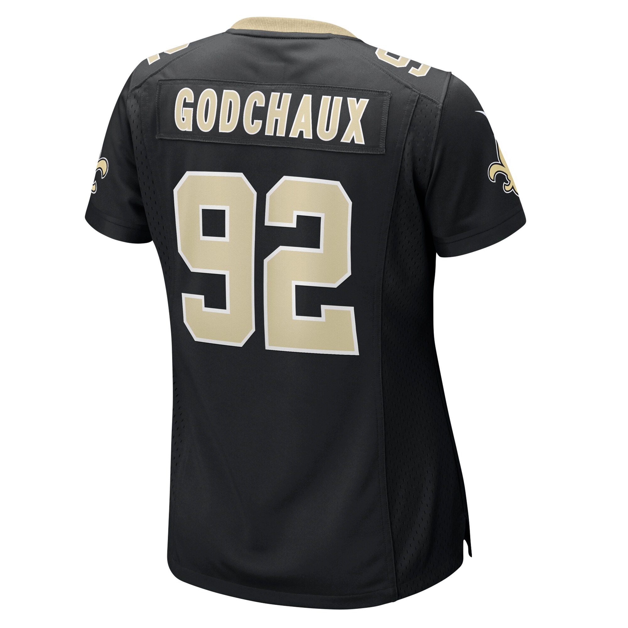 Davon Godchaux New Orleans Saints Nike Women’s Team Game Jersey – Black Clowdercats
