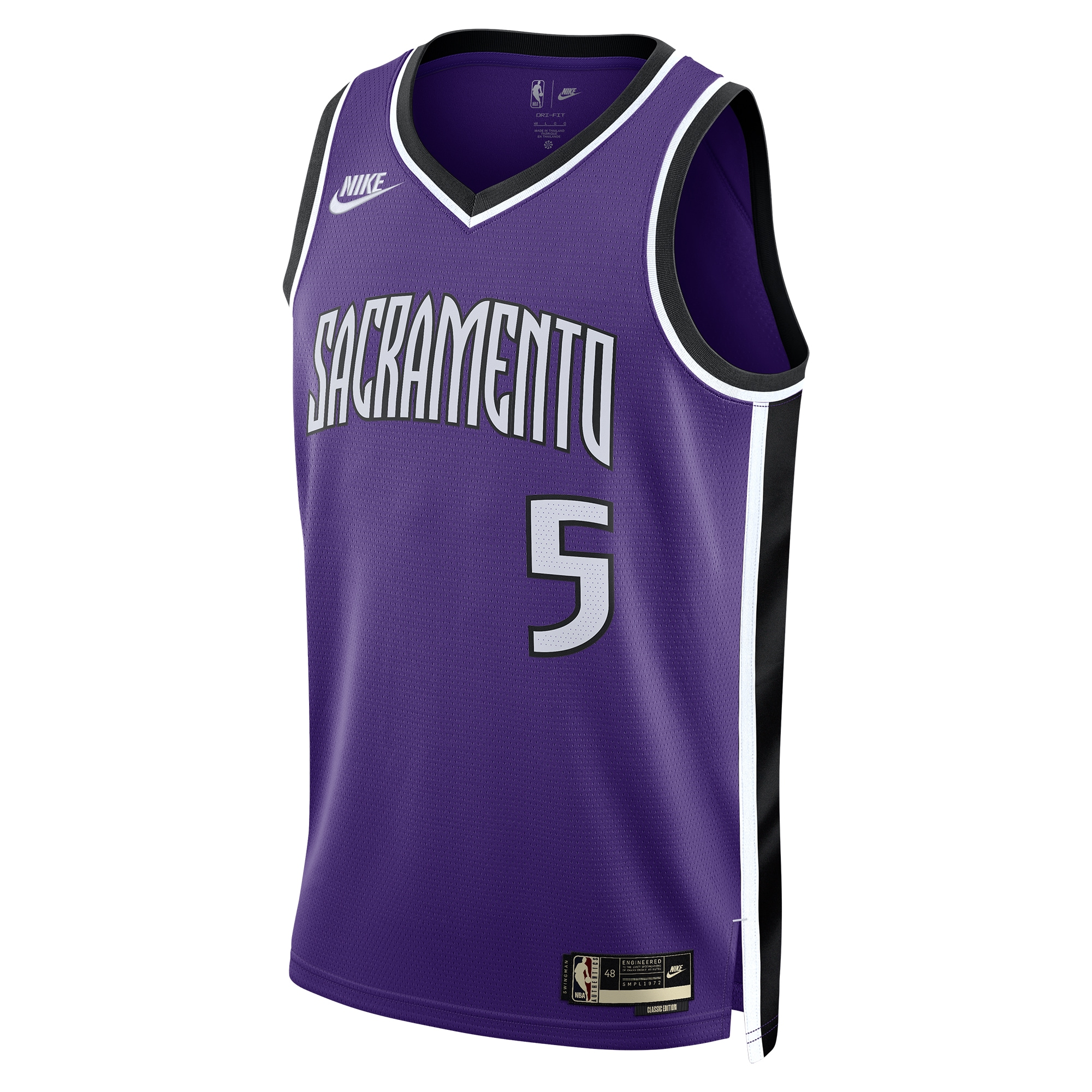 De’Aaron Fox Sacramento Kings Nike Unisex 2024/25 Swingman Jersey – Purple – Classic Edition Clowdercats