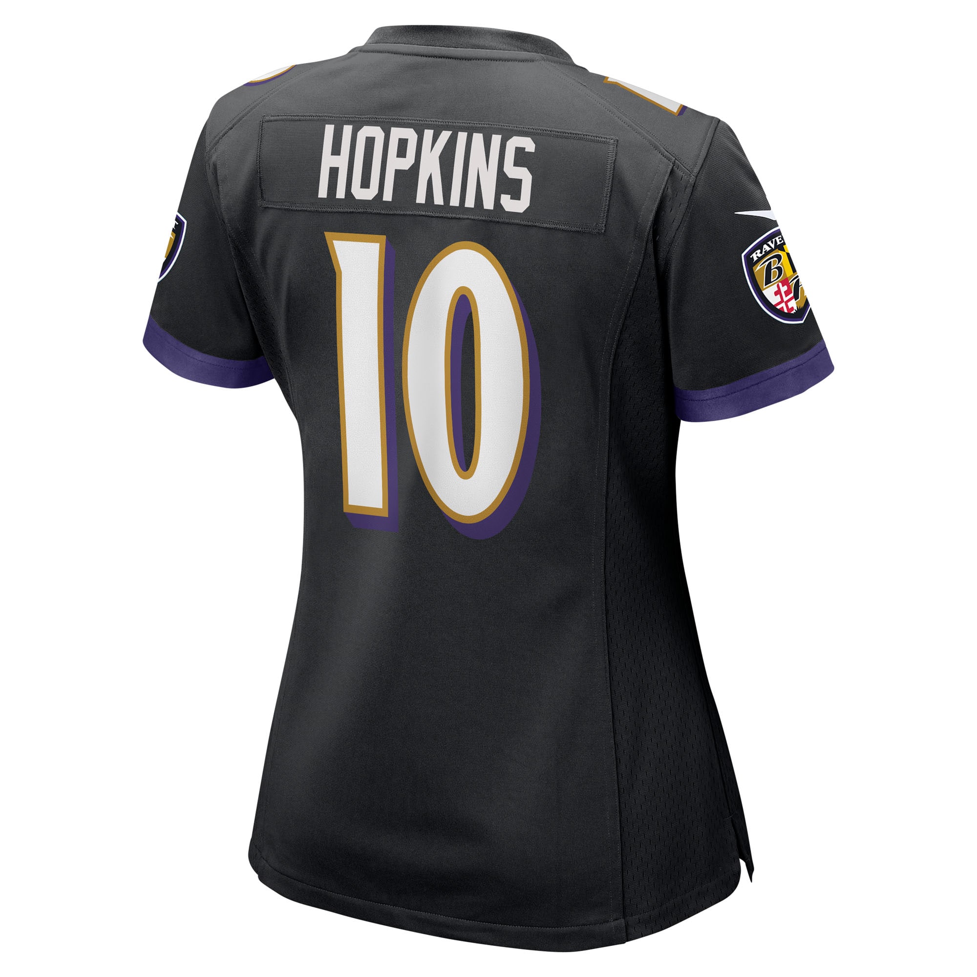 DeAndre Hopkins Baltimore Ravens Nike Women’s Alternate Game Jersey – Black Clowdercats
