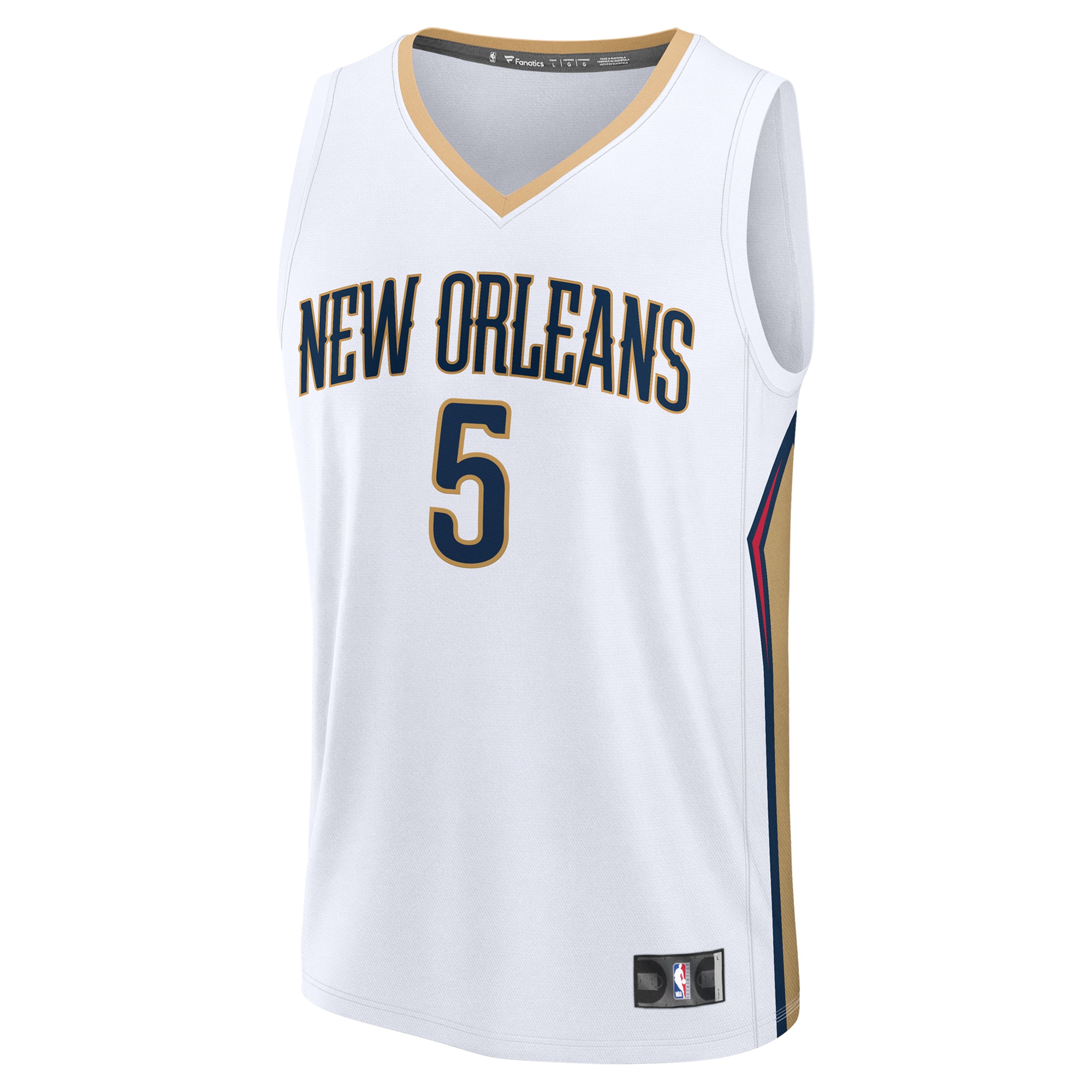 Dejounte Murray New Orleans Pelicans Fanatics Fast Break Replica Player Jersey – Association Edition – White Clowdercats