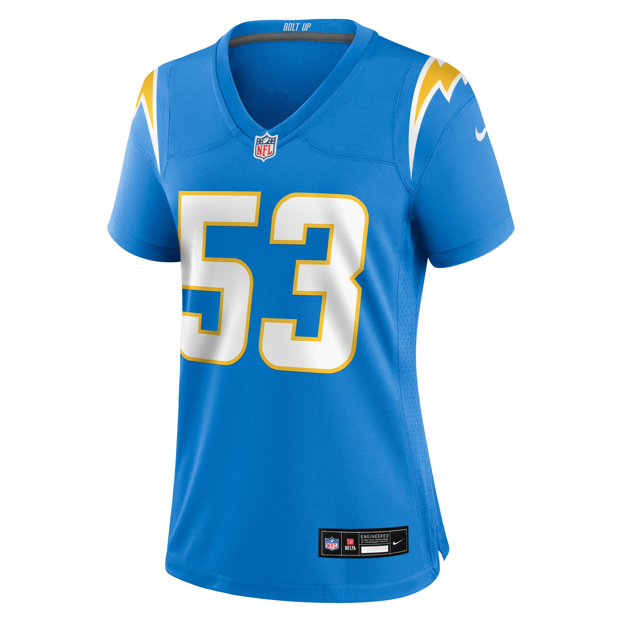 Del’Shawn Phillips Los Angeles Chargers Nike Women’s Team Game Jersey – Powder Blue Clowdercats