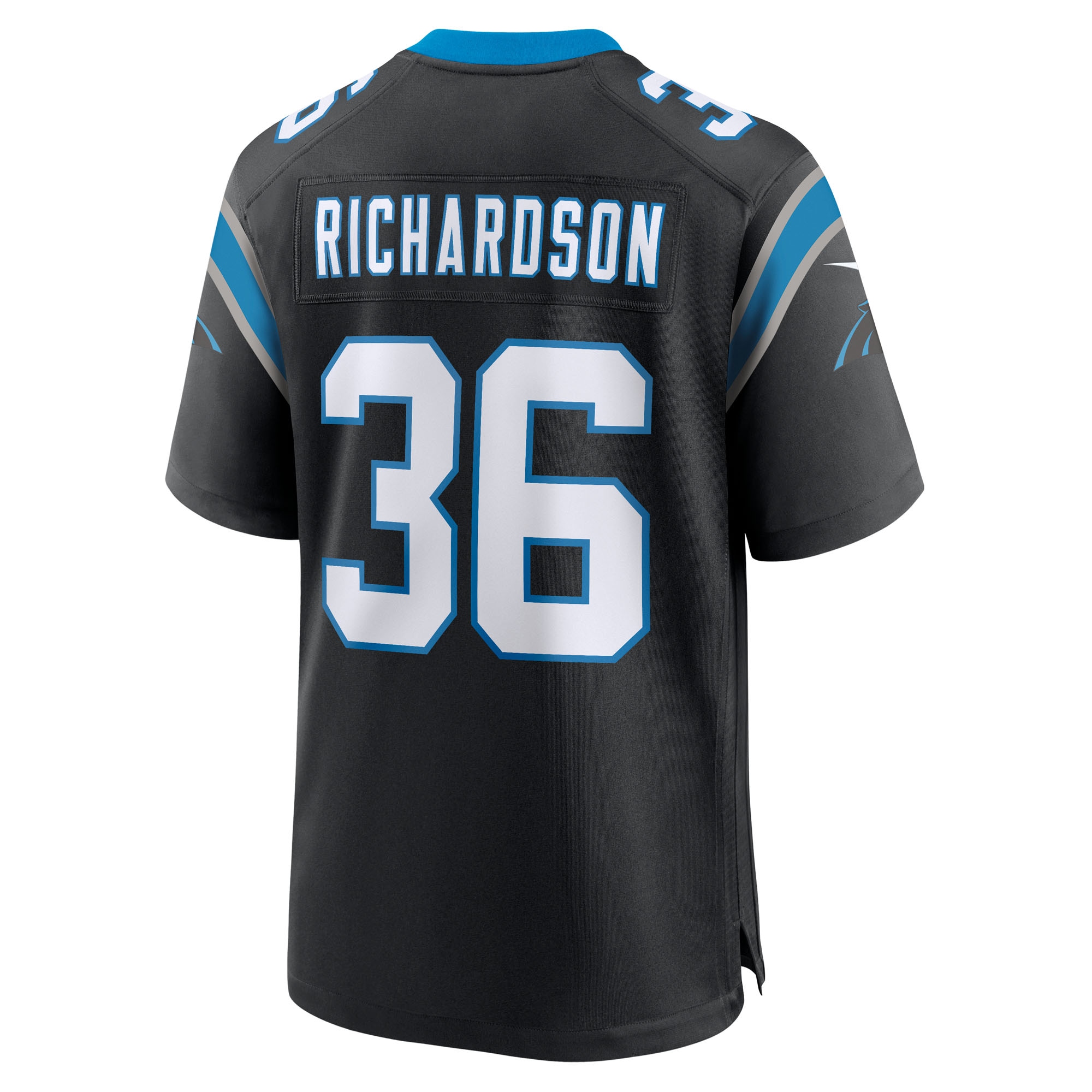 Demani Richardson Carolina Panthers Nike Team Game Jersey – Black Clowdercats