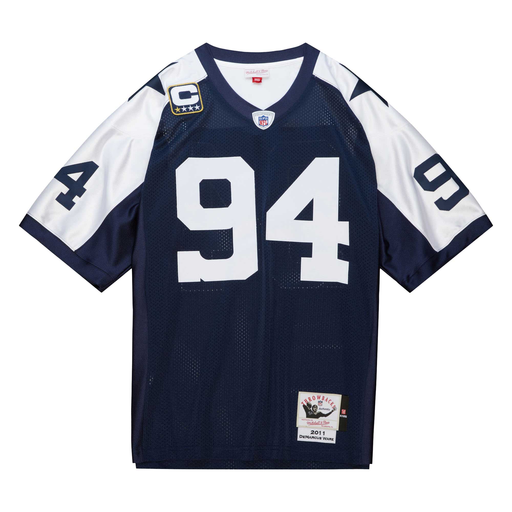 DeMarcus Ware Dallas Cowboys Mitchell & Ness 2011 Authentic Throwback Retired Player Jersey – Navy Clowdercats