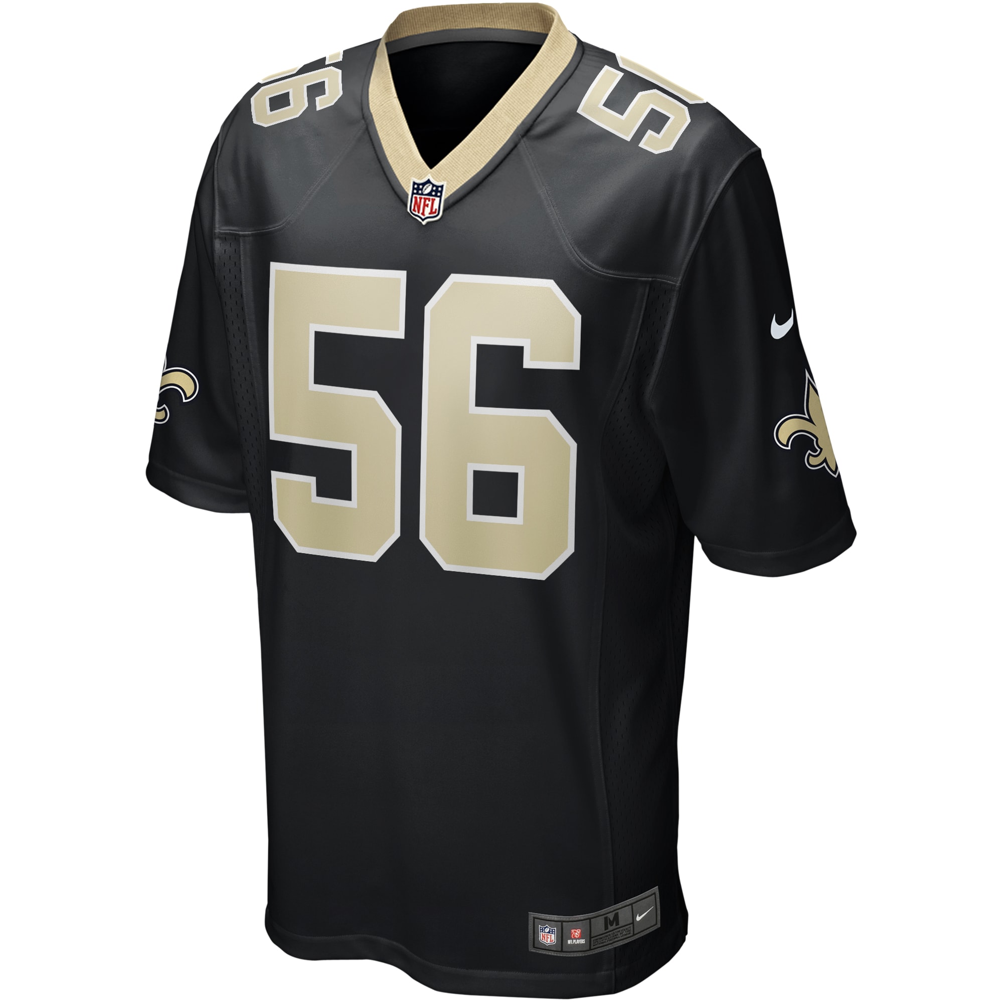 Demario Davis New Orleans Saints Nike Game Jersey – Black Clowdercats