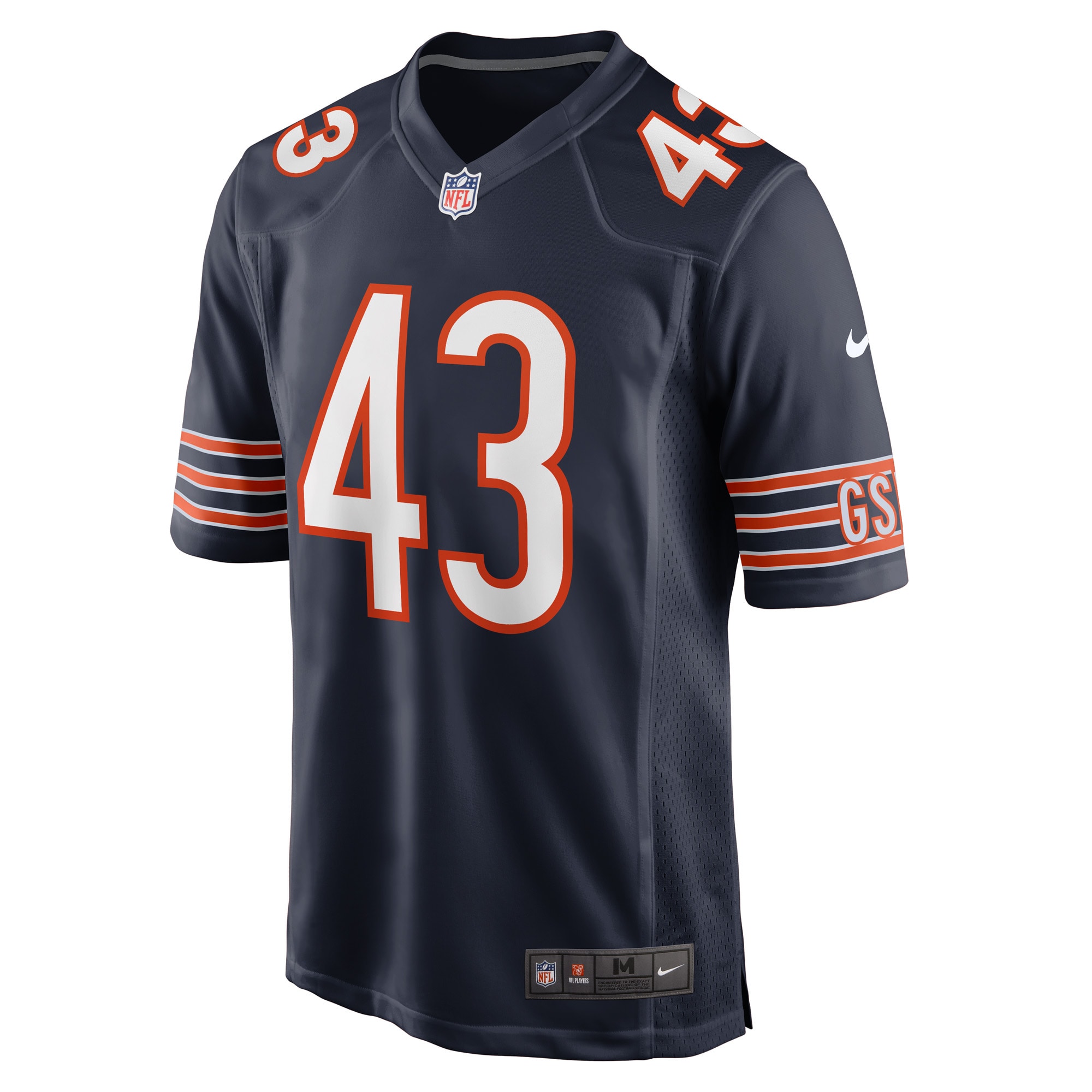DeMarquis Gates Chicago Bears Nike Game Player Jersey – Navy Clowdercats