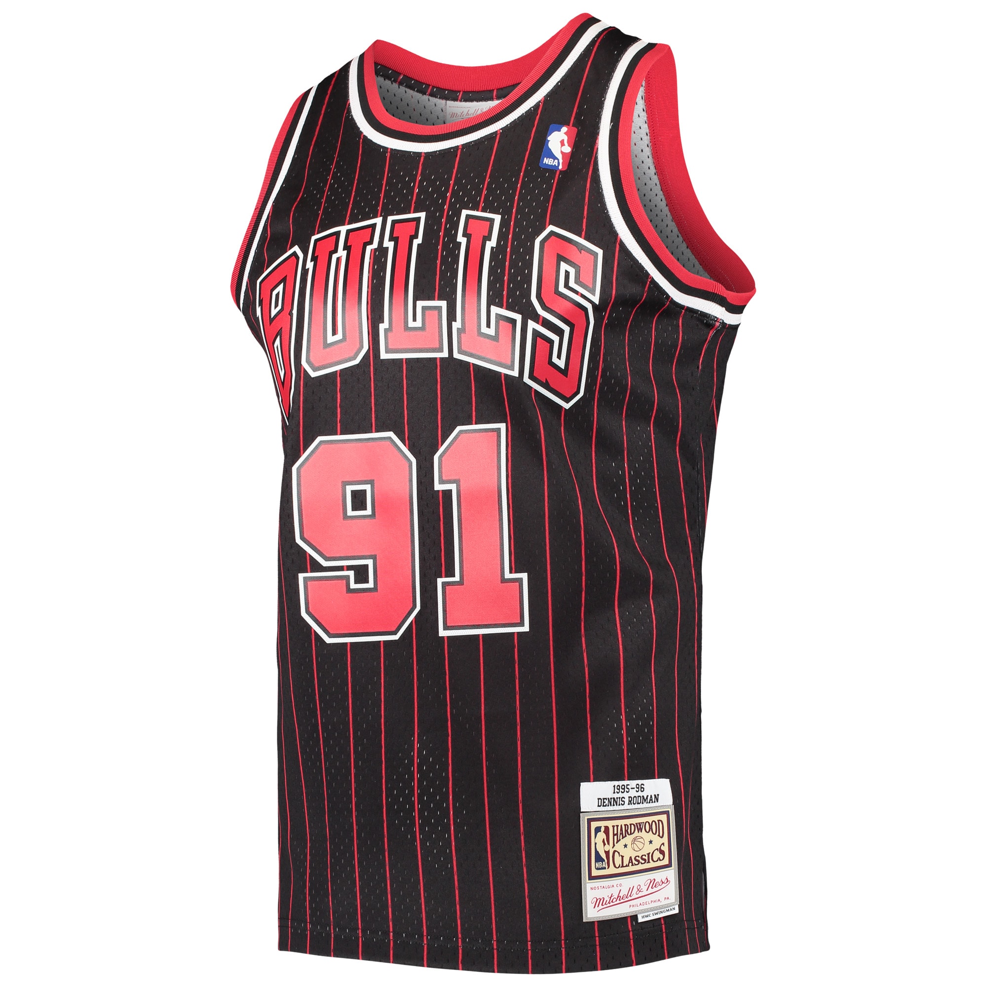 Dennis Rodman Chicago Bulls Mitchell & Ness Hardwood Classics Swingman Jersey – Black Clowdercats