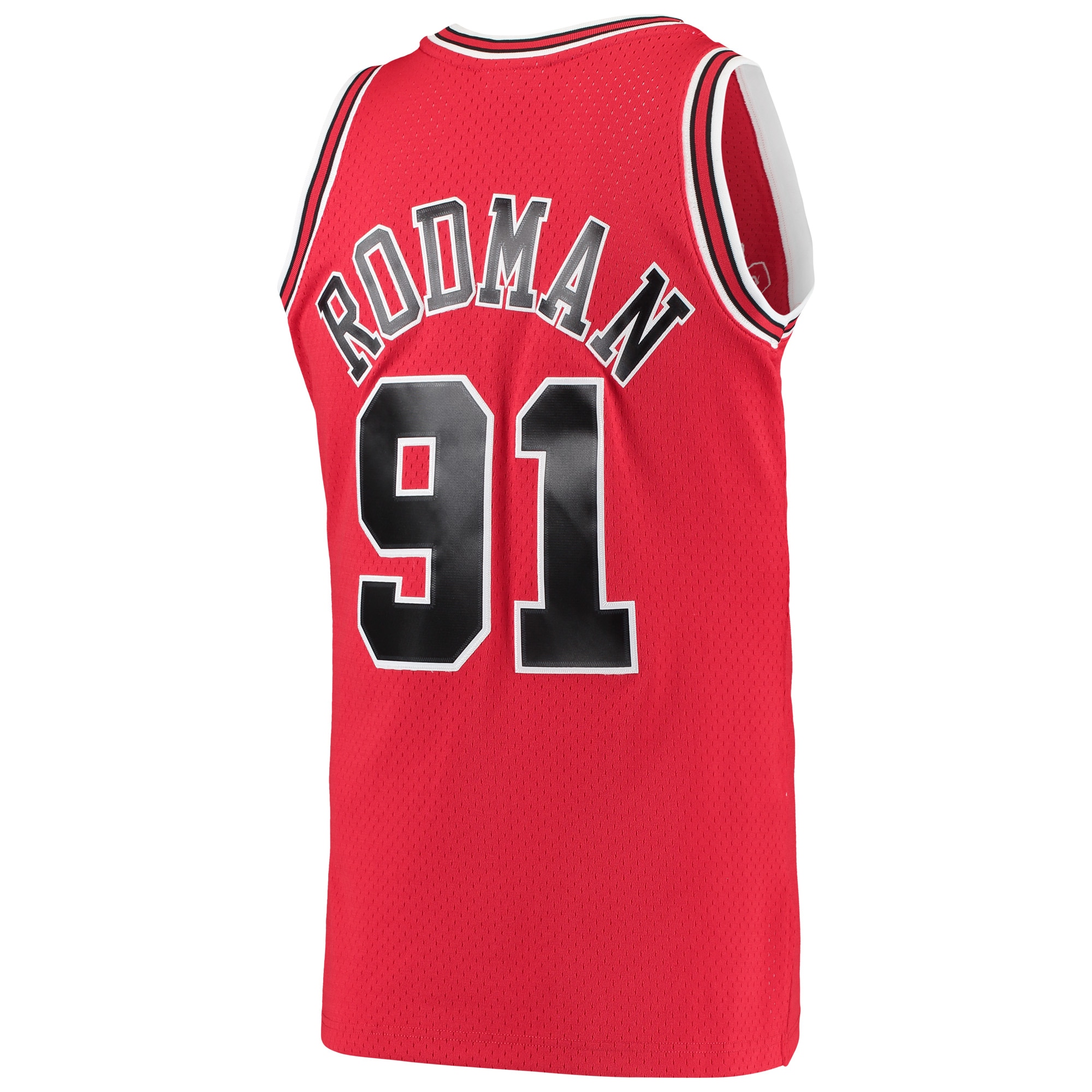 Dennis Rodman Chicago Bulls Mitchell & Ness Hardwood Classics Swingman Jersey – Red Clowdercats