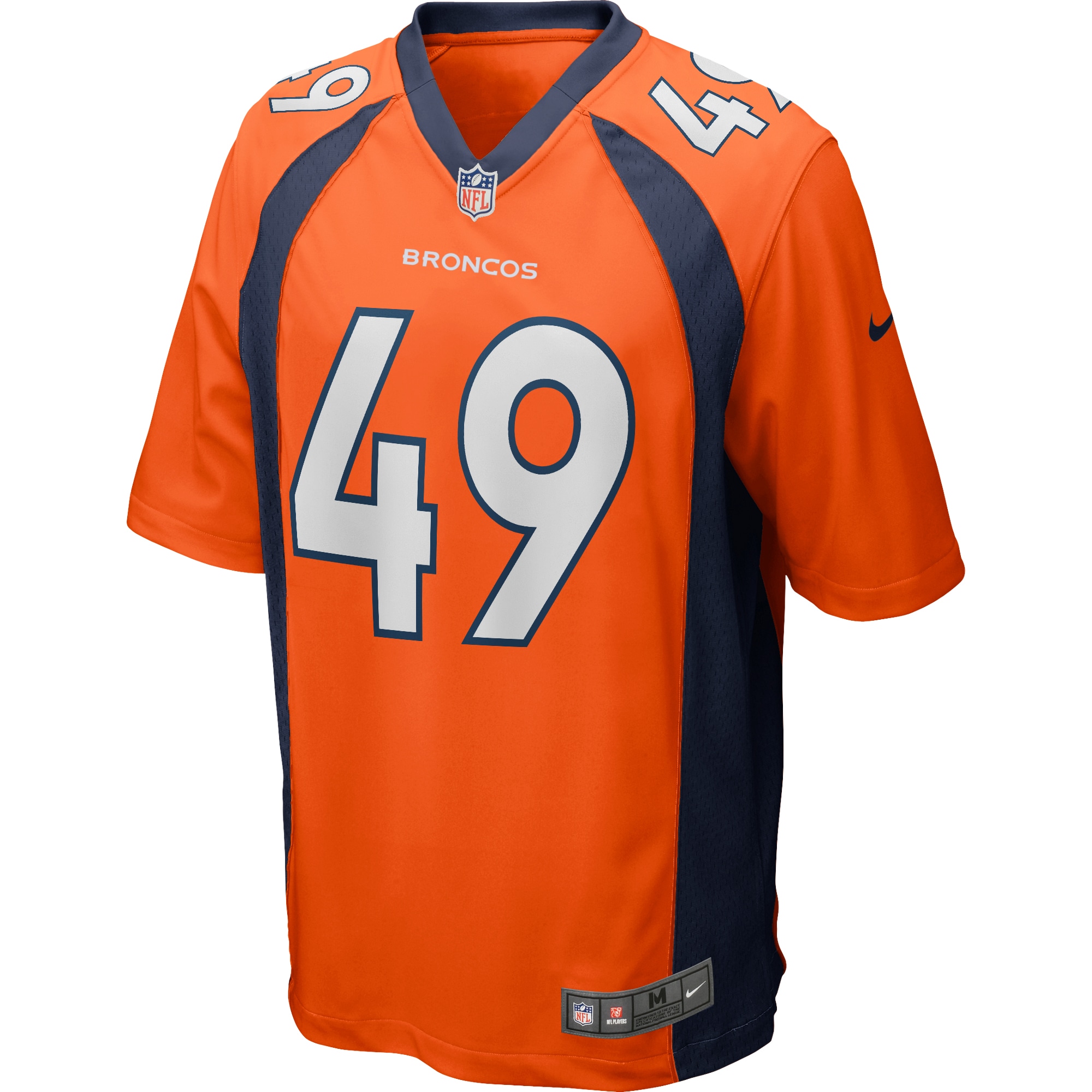 Dennis Smith Denver Broncos Nike Game Retired Player Jersey – Orange Clowdercats