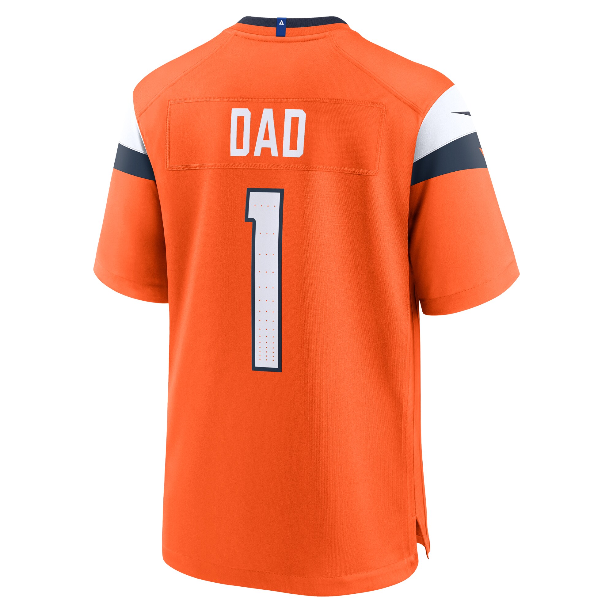 Denver Broncos Nike #1 Dad Game Jersey – Orange Clowdercats