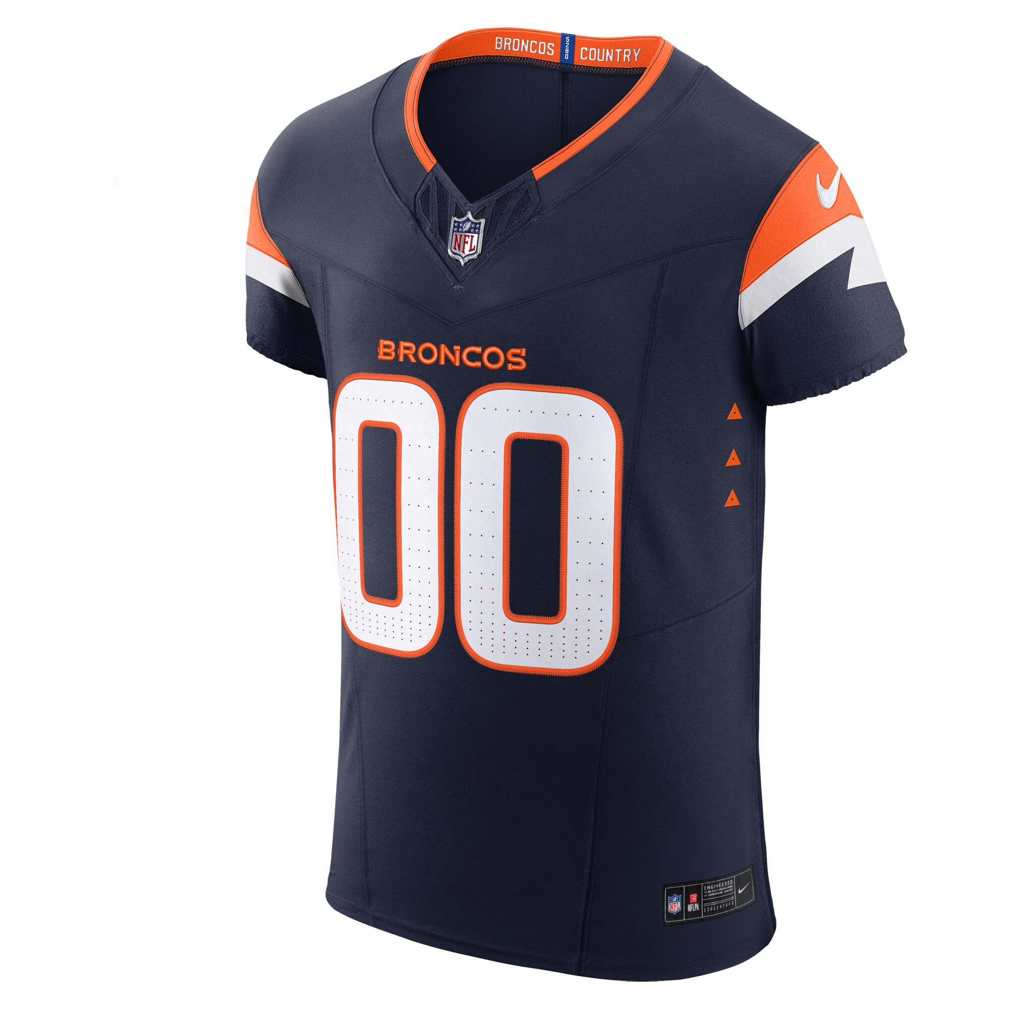 Denver Broncos Nike Alternate Vapor F.U.S.E. Elite Custom Jersey – Navy Clowdercats