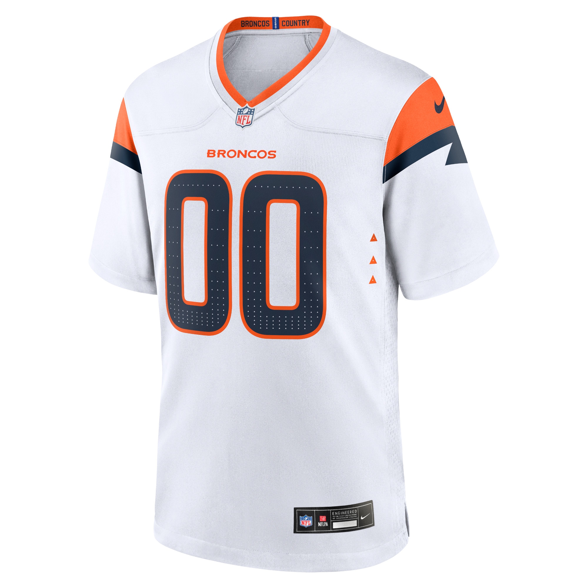 Denver Broncos Nike Mile High Collection Custom Game Jersey – White Clowdercats