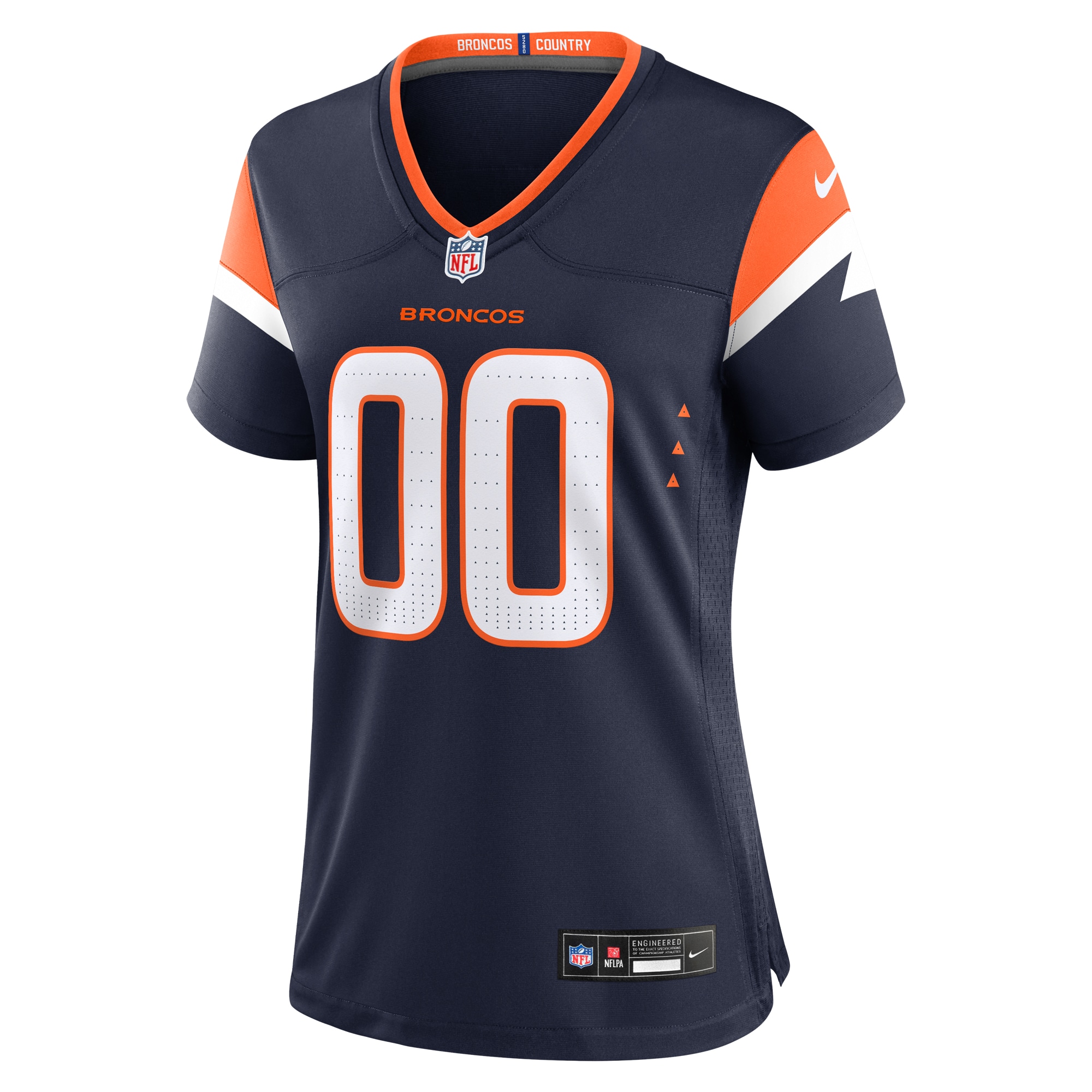 Denver Broncos Nike Women’s Alternate Mile High Collection Custom Game Jersey – Navy Clowdercats