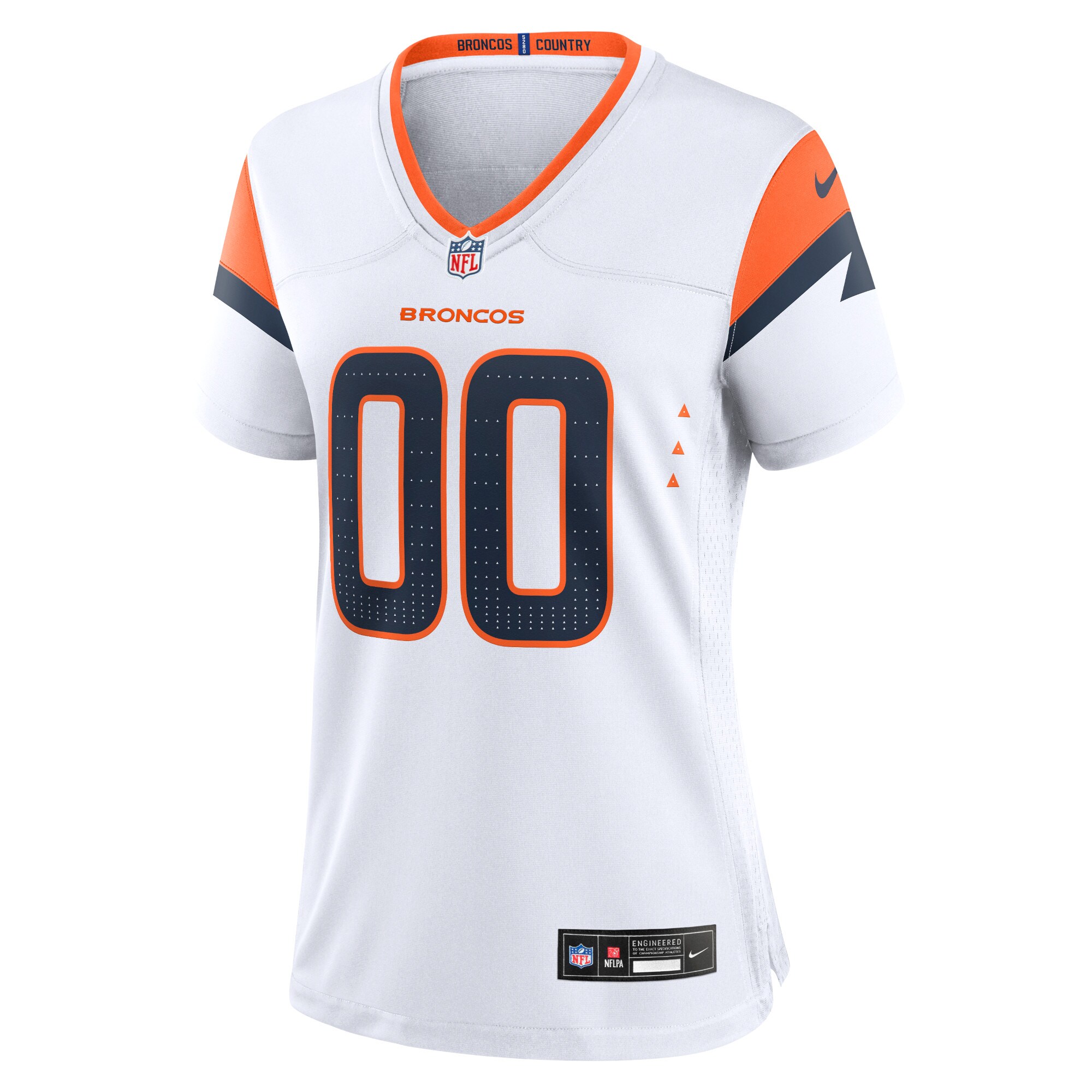 Denver Broncos Nike Women’s Mile High Collection Custom Game Jersey – White Clowdercats