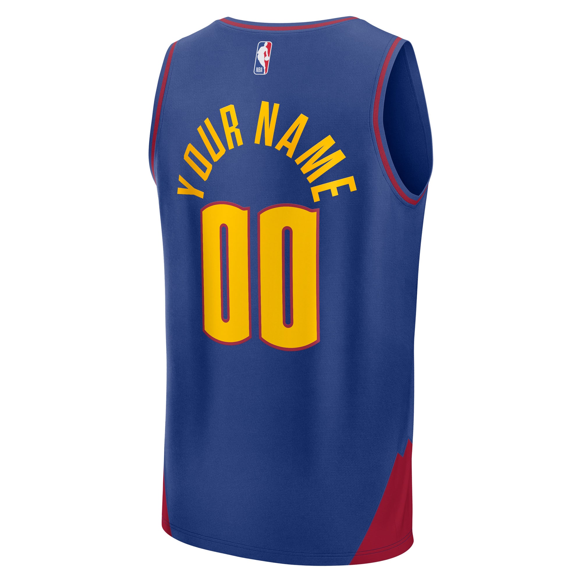 Denver Nuggets Fanatics Youth Fast Break Custom Replica Jersey – Blue – Statement Edition Clowdercats