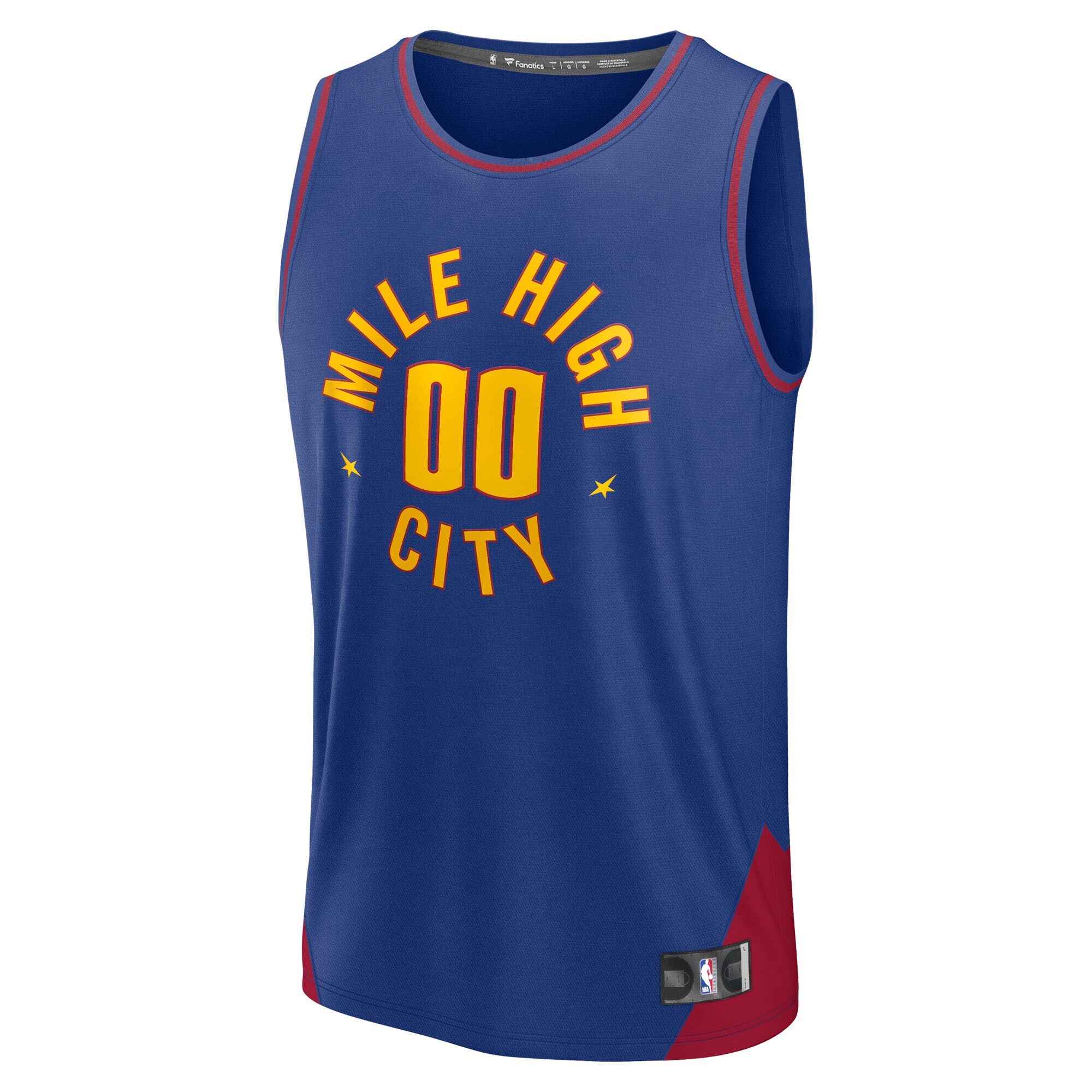 Denver Nuggets Fanatics Youth Fast Break Custom Replica Jersey – Blue – Statement Edition Clowdercats