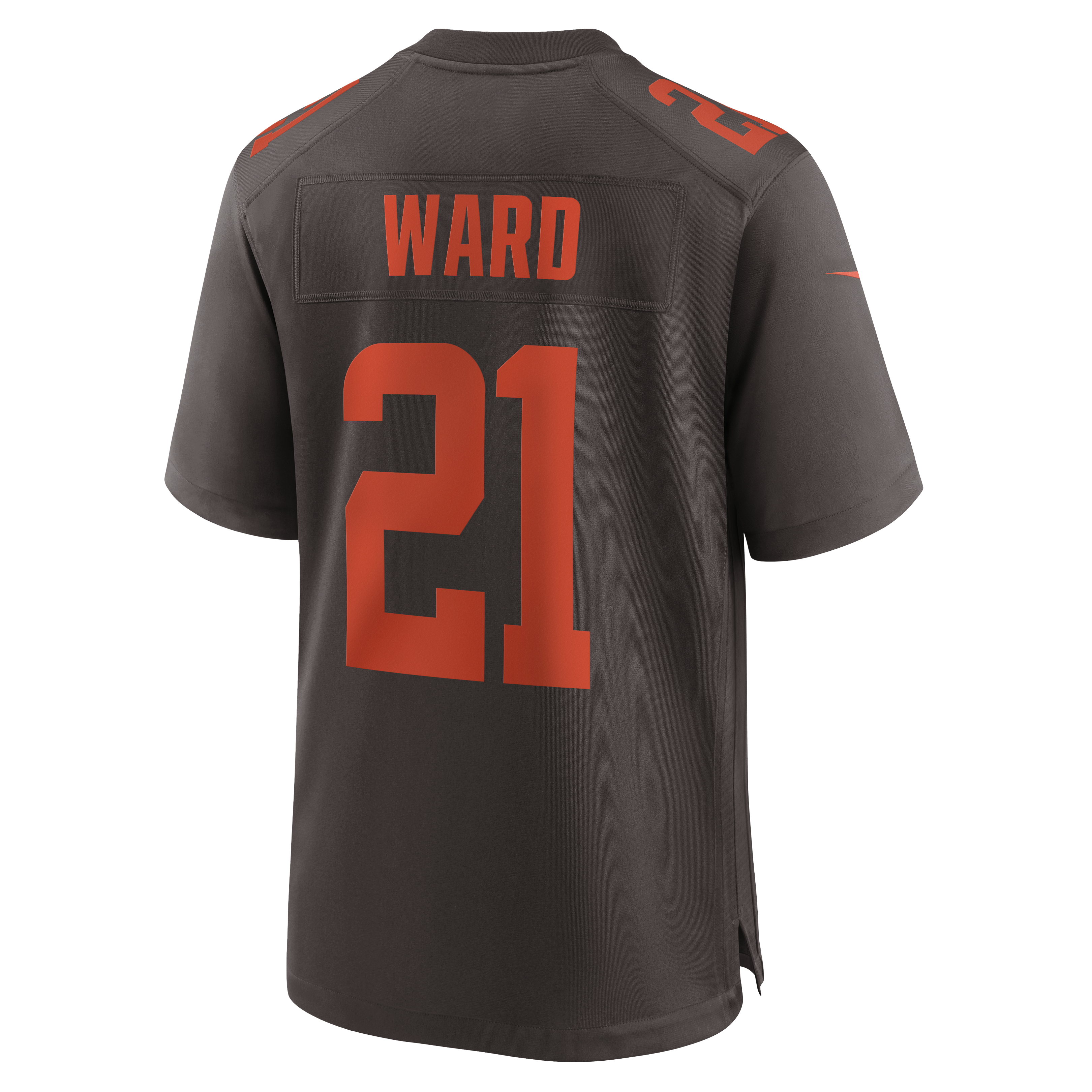 Denzel Ward Cleveland Browns Nike Alpha Dawg Game Jersey – Brown Clowdercats