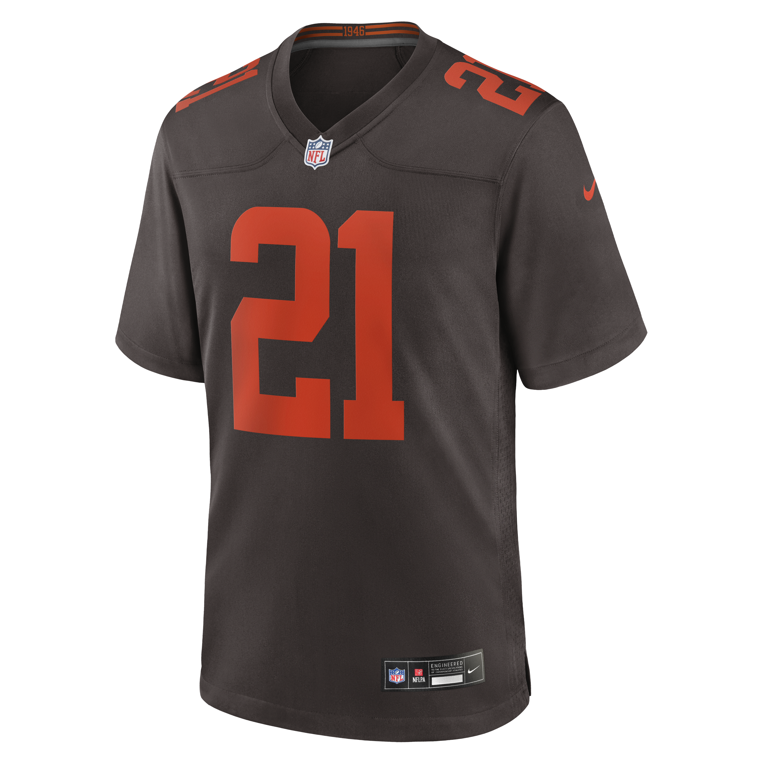 Denzel Ward Cleveland Browns Nike Alpha Dawg Game Jersey – Brown Clowdercats