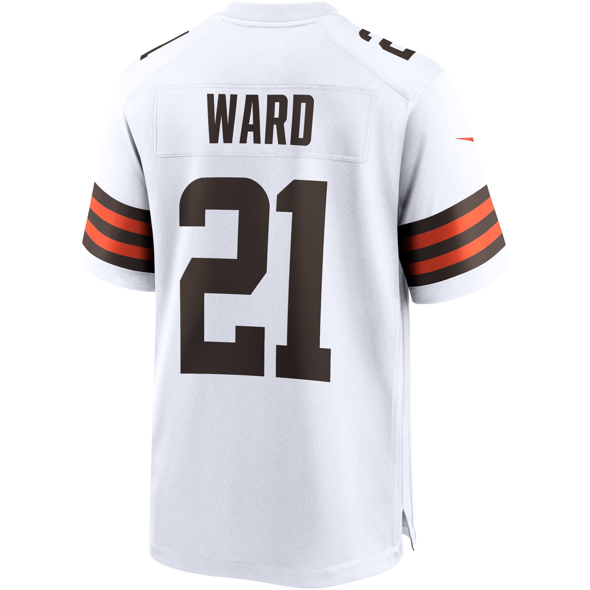 Denzel Ward Cleveland Browns Nike Game Jersey – White Clowdercats