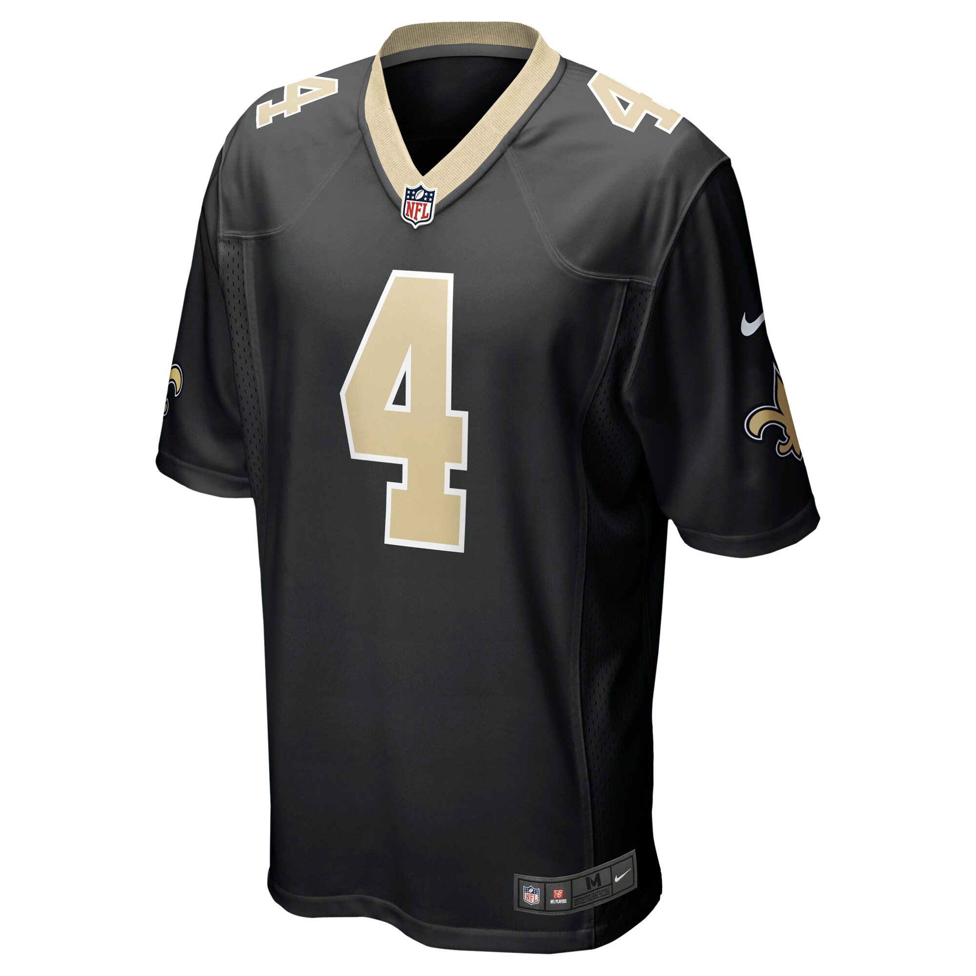 Derek Carr New Orleans Saints Nike Game Jersey – Black Clowdercats