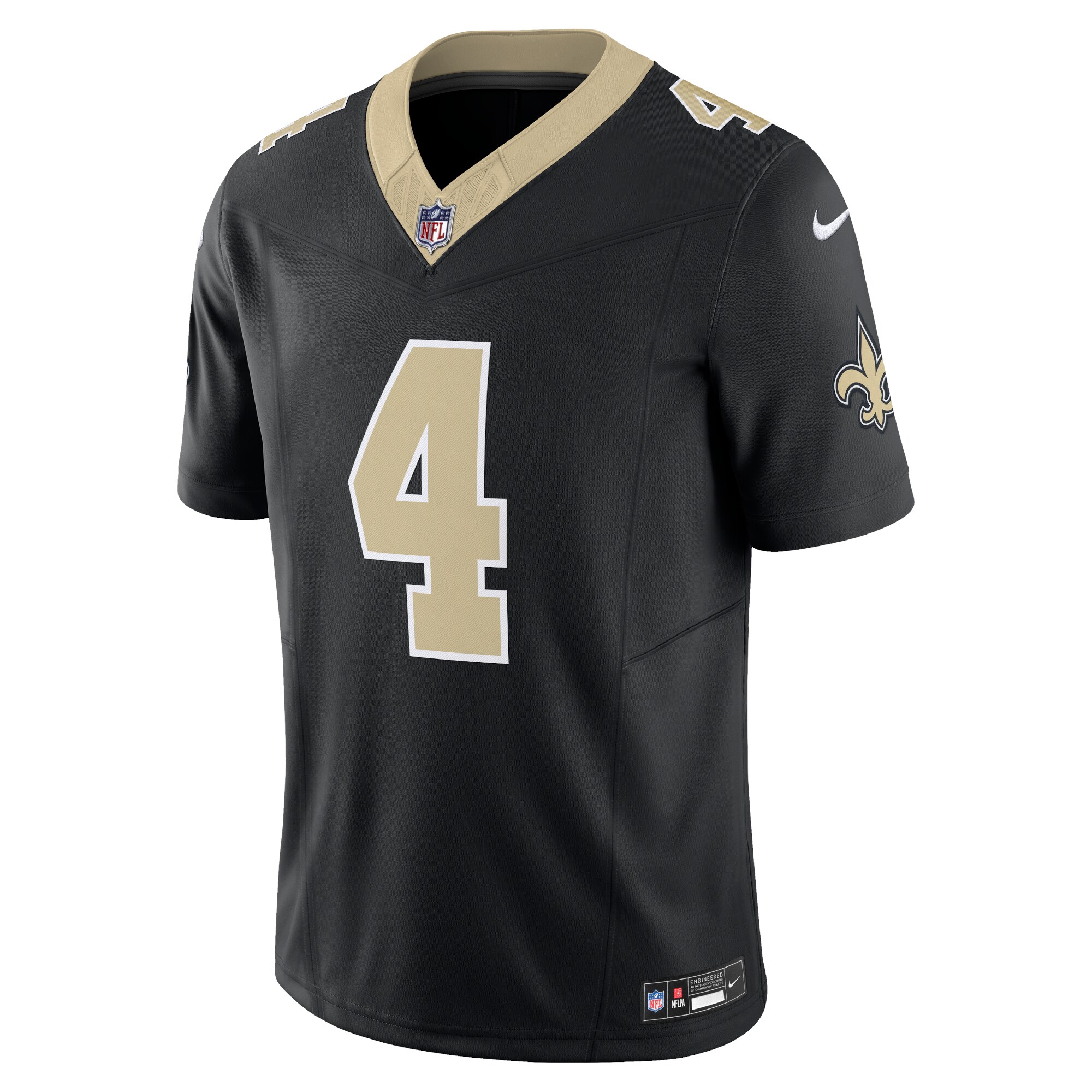 Derek Carr New Orleans Saints Nike Vapor F.U.S.E. Limited Jersey – Black Clowdercats