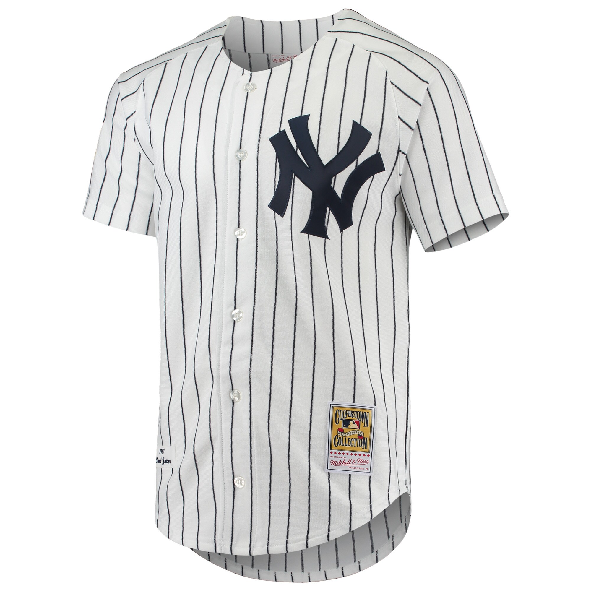 Derek Jeter New York Yankees Mitchell & Ness 1997 Cooperstown Collection Authentic Jersey – White