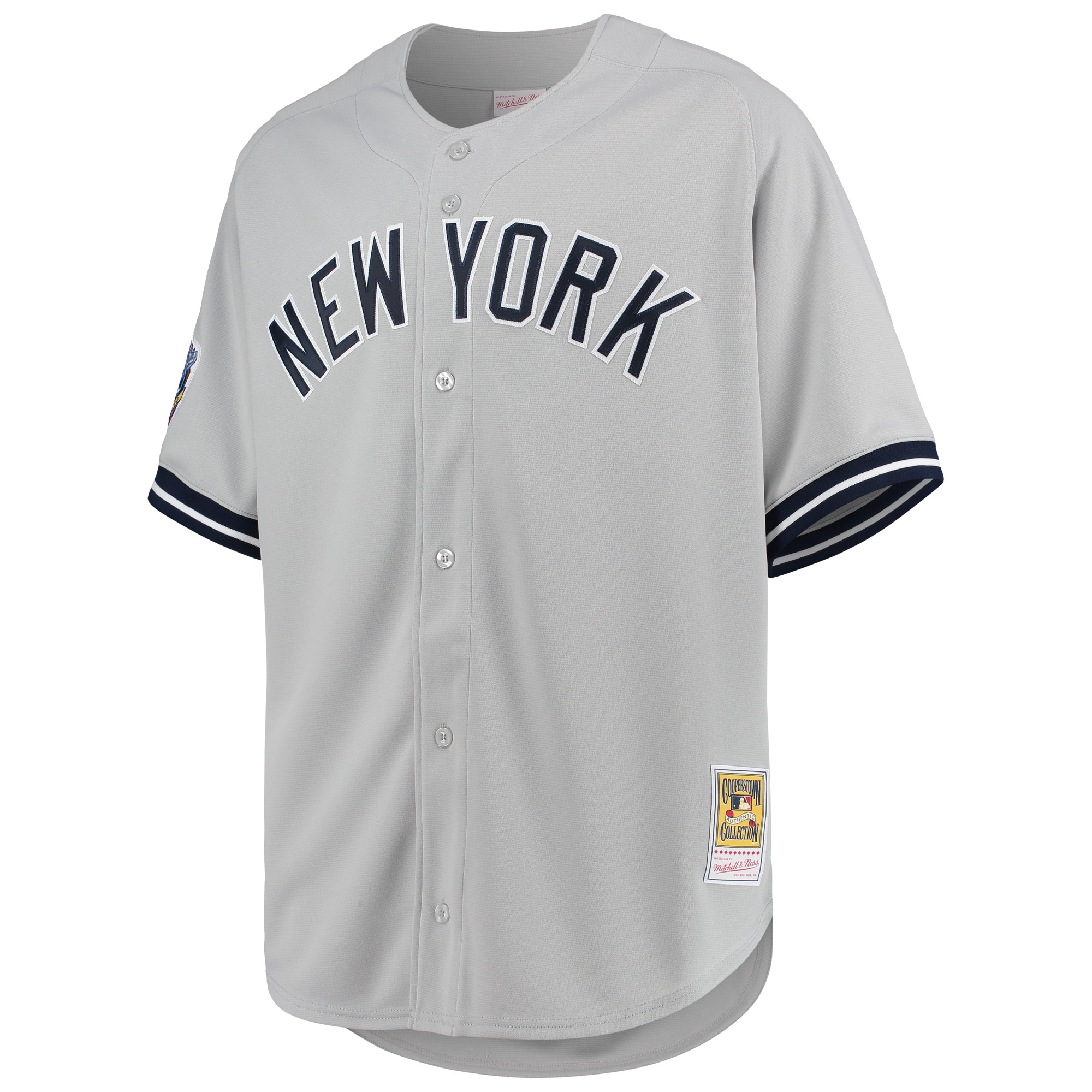 Derek Jeter New York Yankees Mitchell & Ness 1998 Cooperstown Collection Road Authentic Jersey – Gray