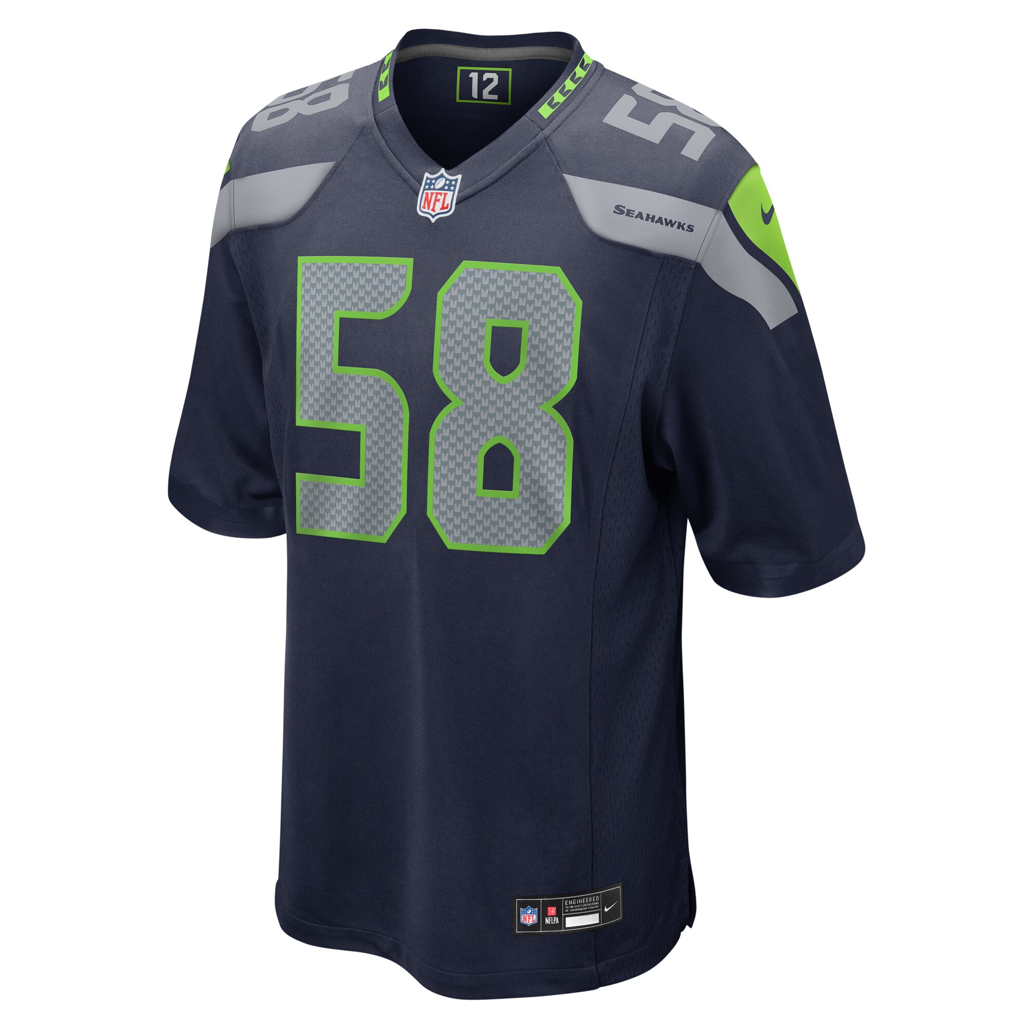 Derick Hall Seattle Seahawks Nike Game Jersey – College Navy Clowdercats