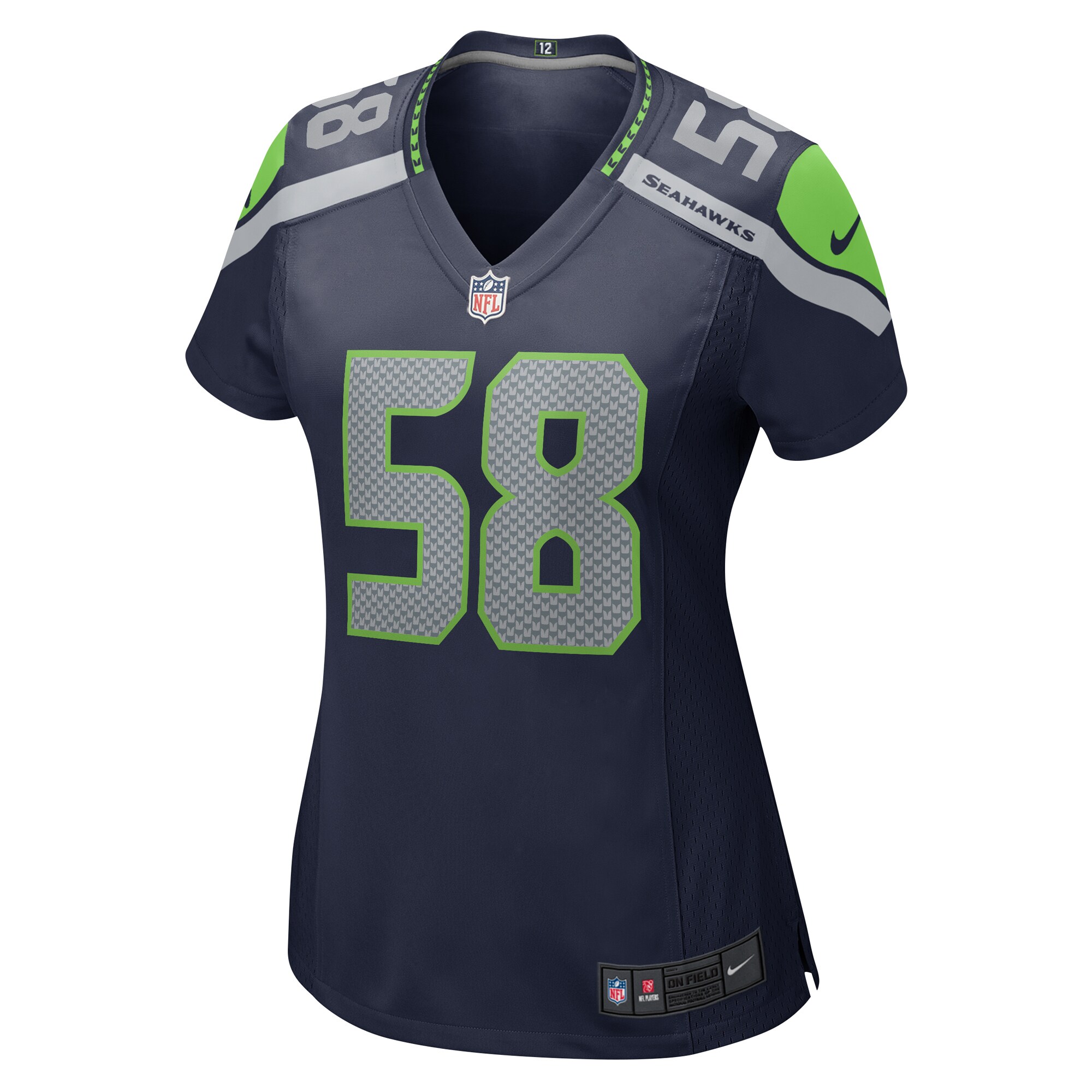 Derick Hall Seattle Seahawks Nike Women’s Team Game Jersey – College College Navy Clowdercats