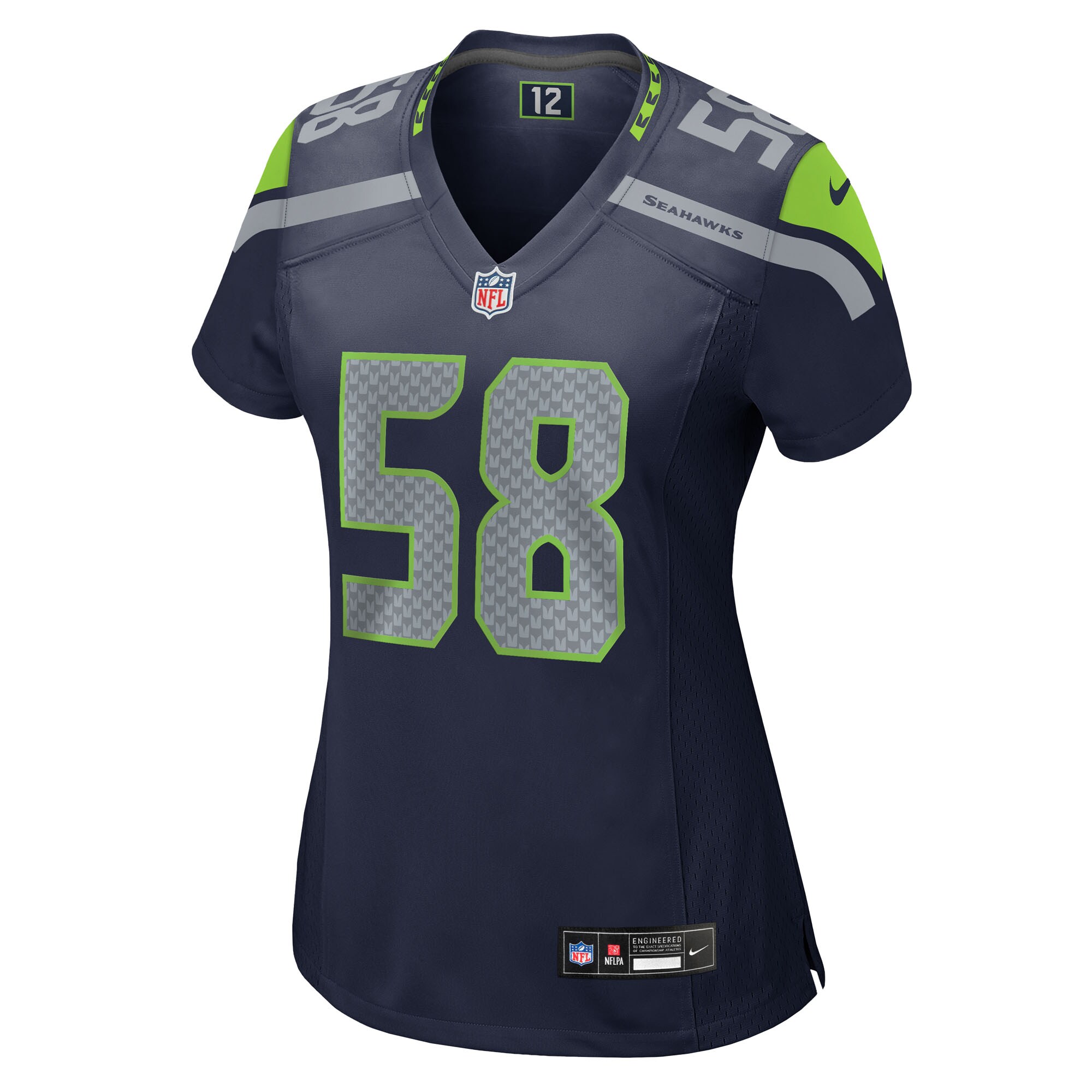 Derick Hall Seattle Seahawks Nike Women’s Team Game Jersey – College Navy Clowdercats