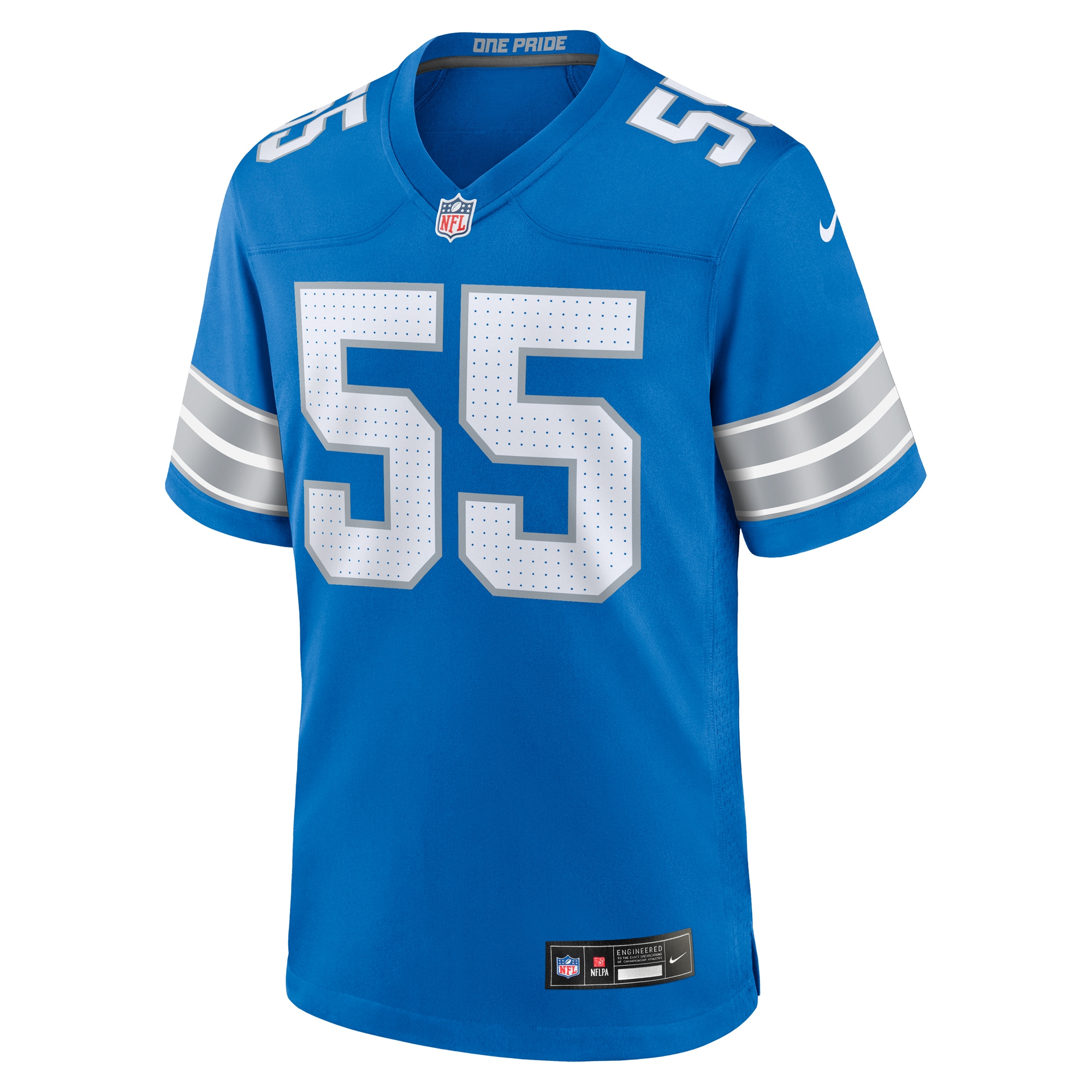 Derrick Barnes Detroit Lions Nike Team Game Jersey – Blue Clowdercats