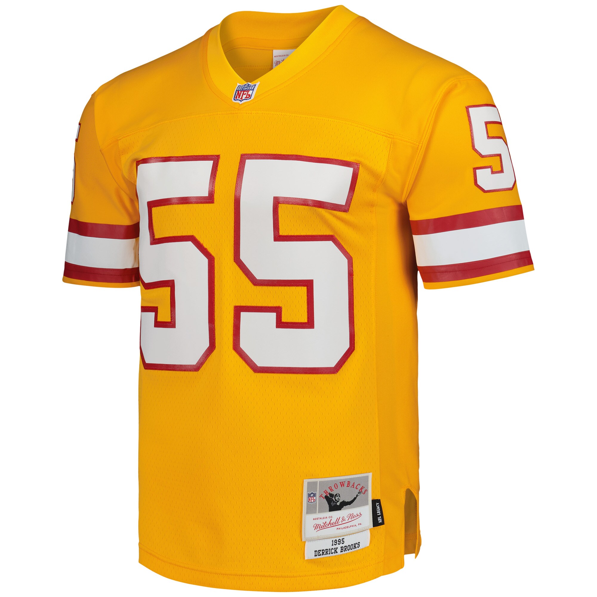 Derrick Brooks Tampa Bay Buccaneers Mitchell & Ness Legacy Replica Jersey – Orange Clowdercats