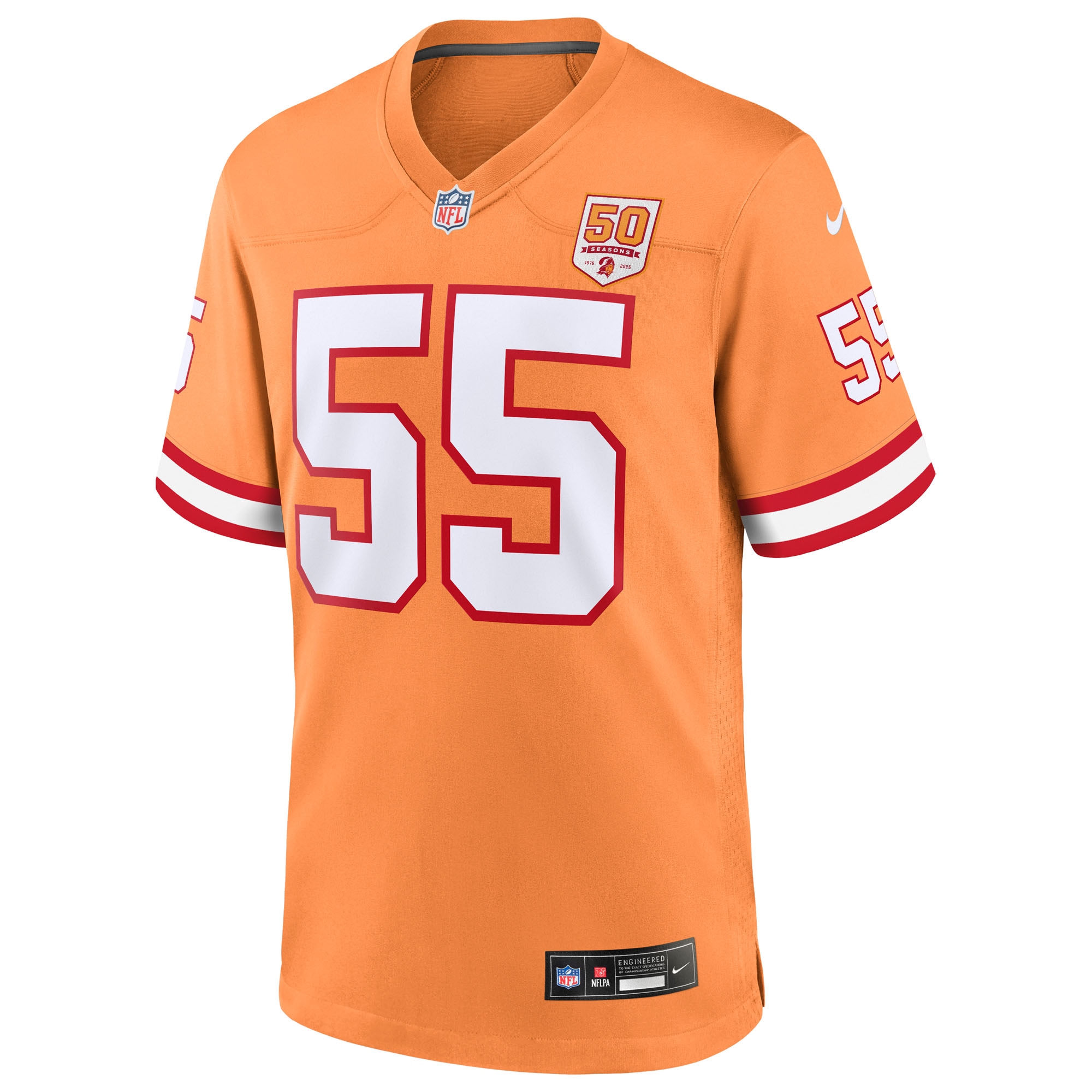 Derrick Brooks Tampa Bay Buccaneers Nike 50th Season Game Jersey – Creamsicle Clowdercats