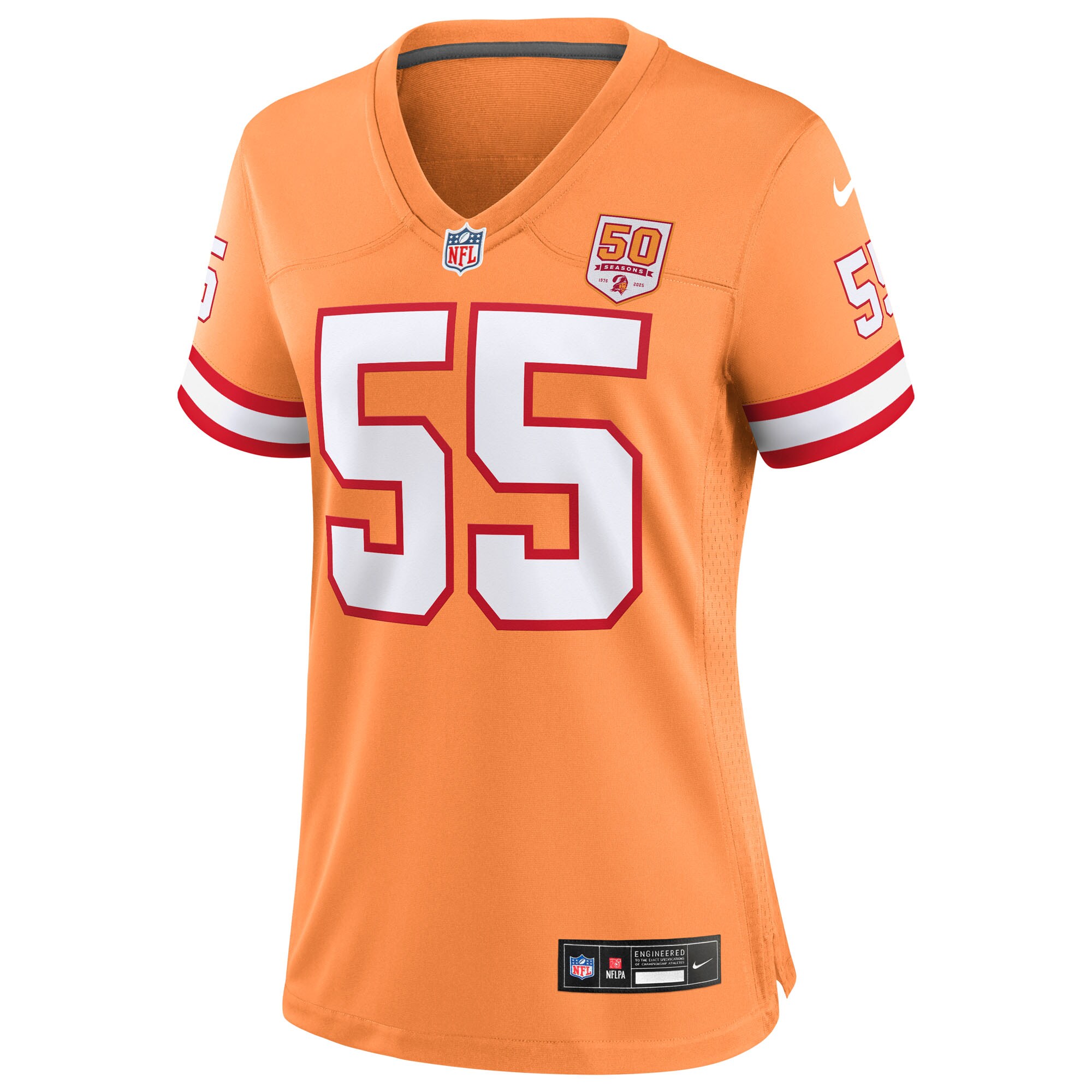 Derrick Brooks Tampa Bay Buccaneers Nike Women’s 50th Season Game Jersey – Creamsicle Clowdercats