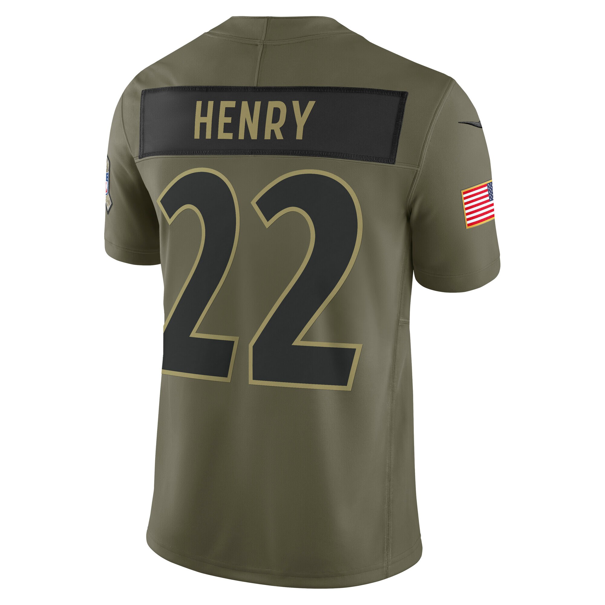 Derrick Henry Baltimore Ravens Nike 2025 Salute to Service Limited Jersey – Olive Clowdercats