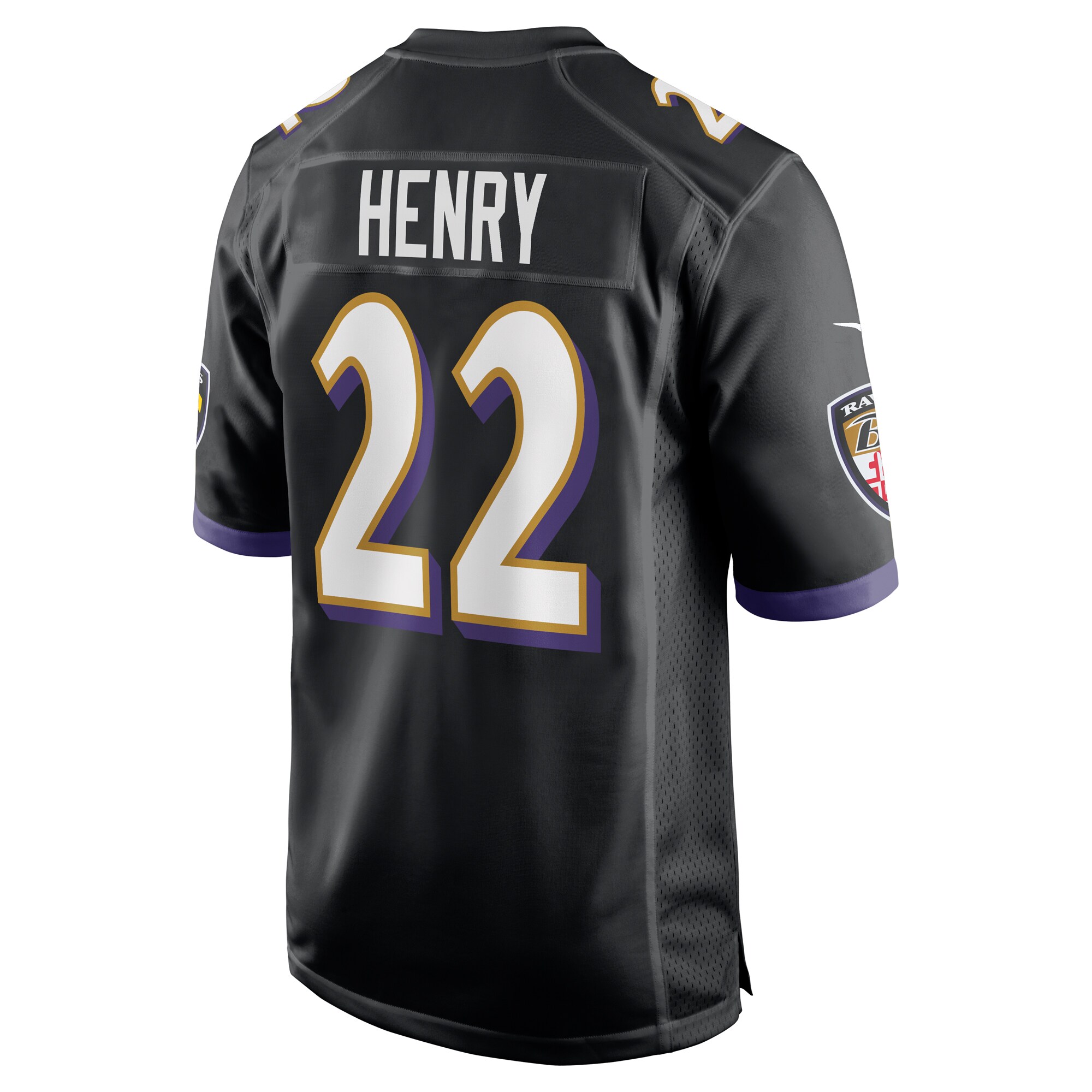 Derrick Henry Baltimore Ravens Nike Alternate Game Jersey – Black Clowdercats