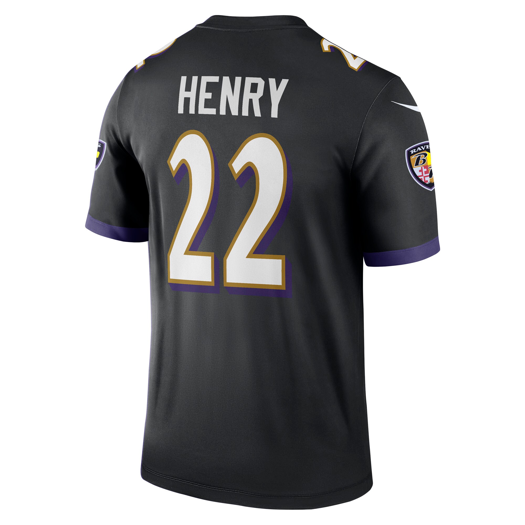Derrick Henry Baltimore Ravens Nike Legend Player Performance Top – Black Clowdercats